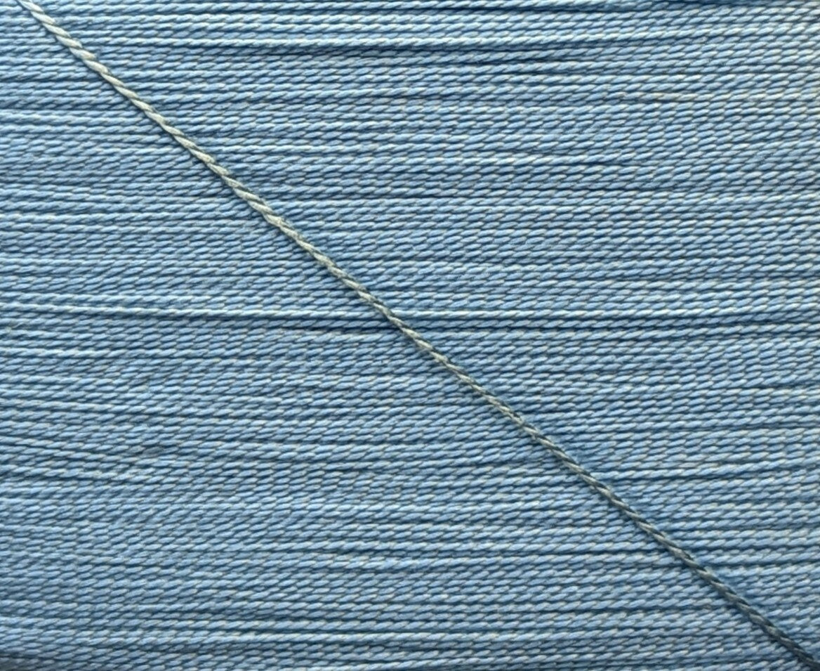 Kinkame - Silk Hand Sewing Thread 80m Card - Color #155 Secret Blue Cove