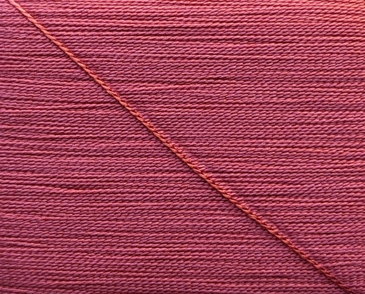 Kinkame - Silk Hand Sewing Thread 80m Card - Color #158 Geranium Pink