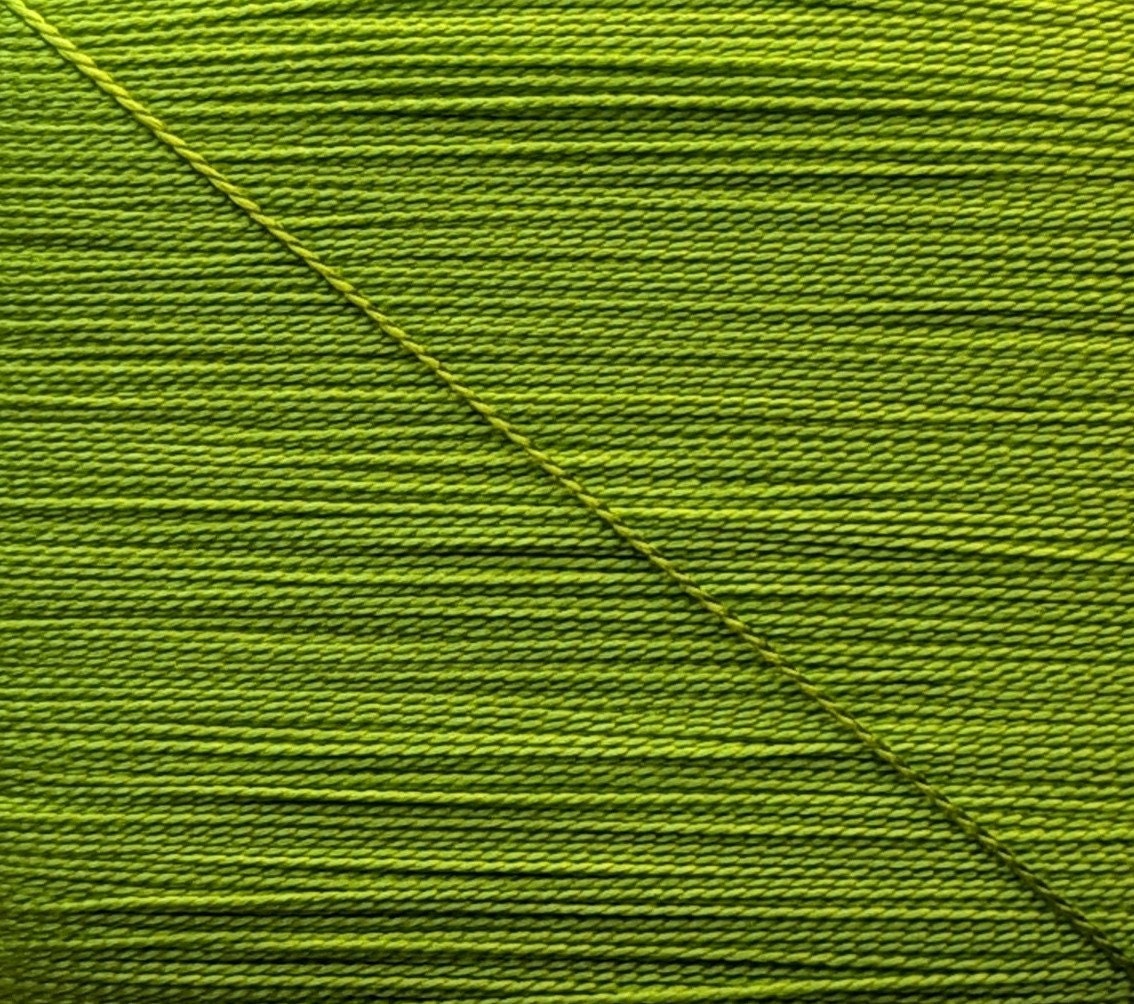 Kinkame - Silk Hand Sewing Thread 80m Card - Color #178 Funky Frog