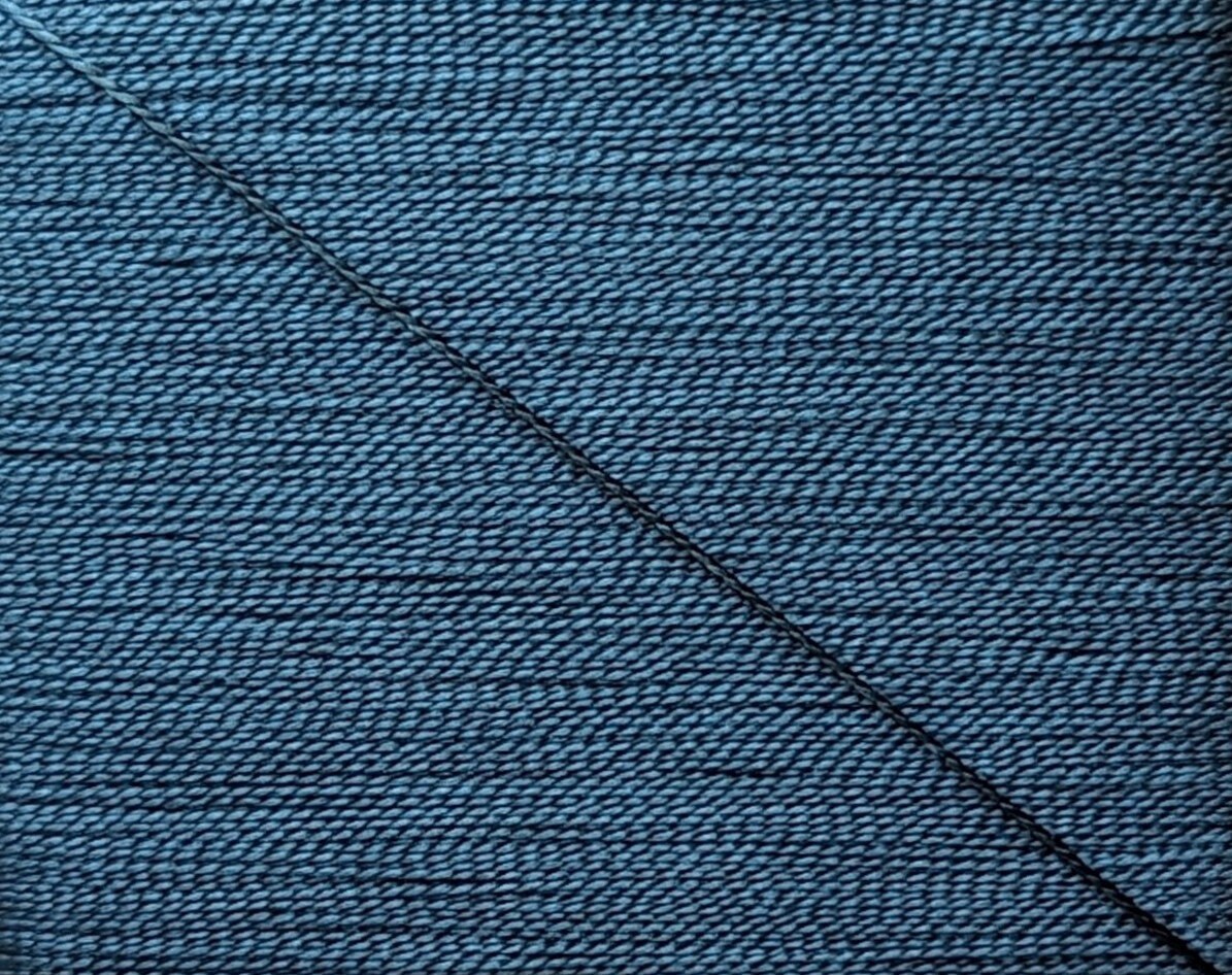 Kinkame - Silk Hand Sewing Thread 80m Card - Color #129 Cosmic Dust