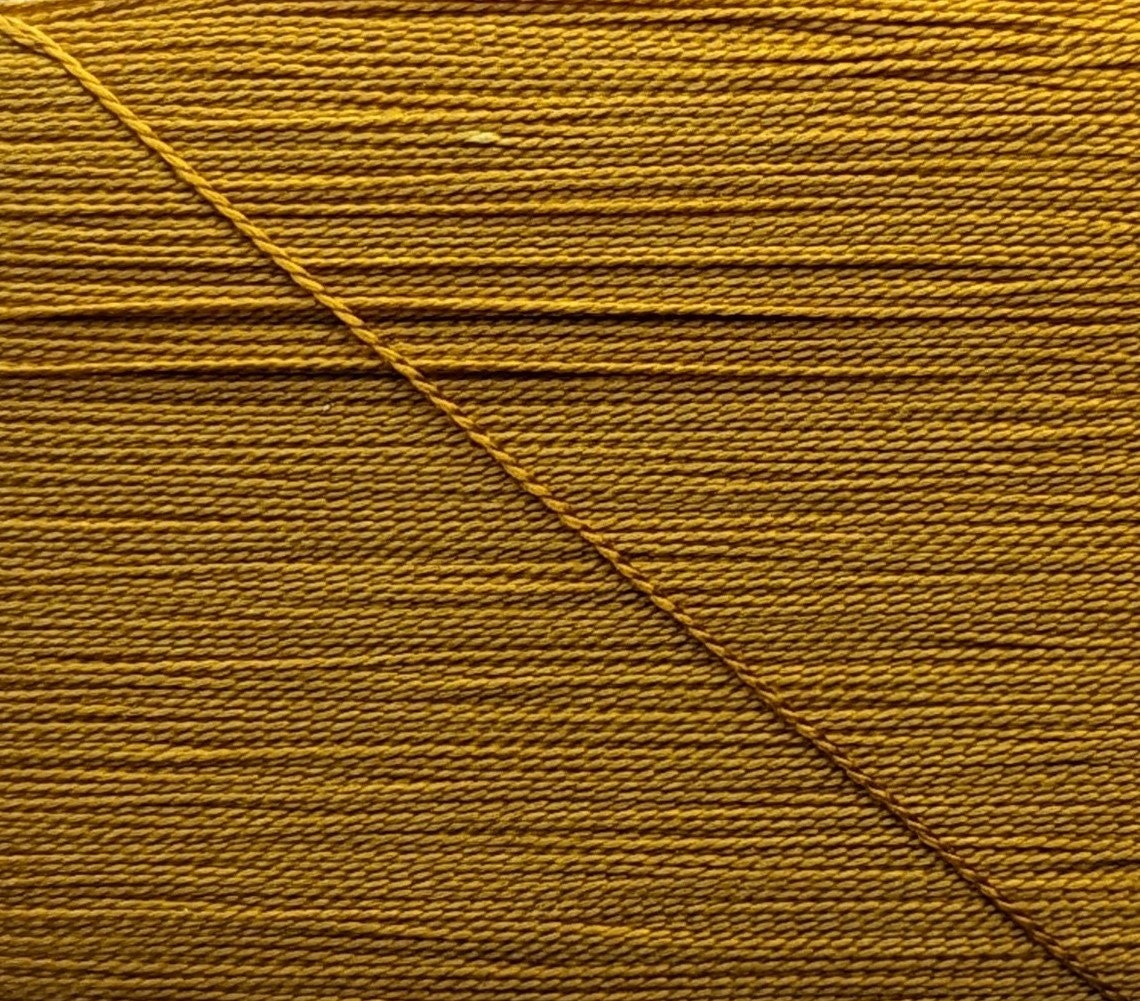 Kinkame - Silk Hand Sewing Thread 80m Card - Color #169 Mecca Gold