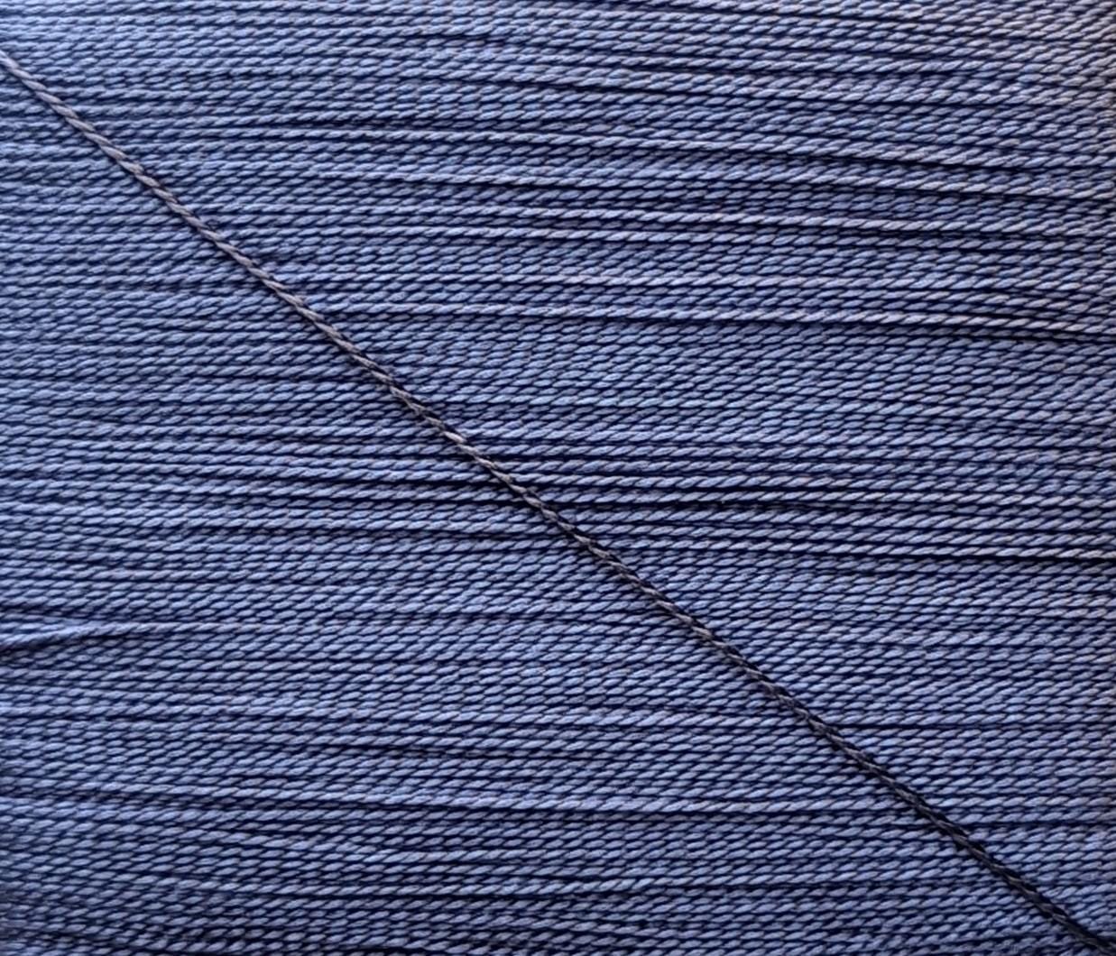 Kinkame - Silk Hand Sewing Thread 80m Card - Color #211 Steel Blue