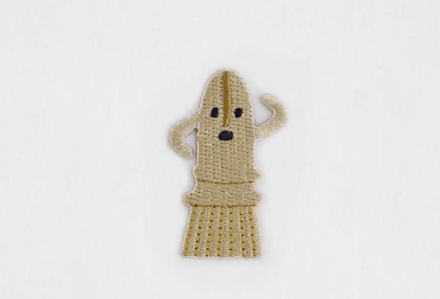 Daruma - Embroidered Sticker - #11 Haniwa