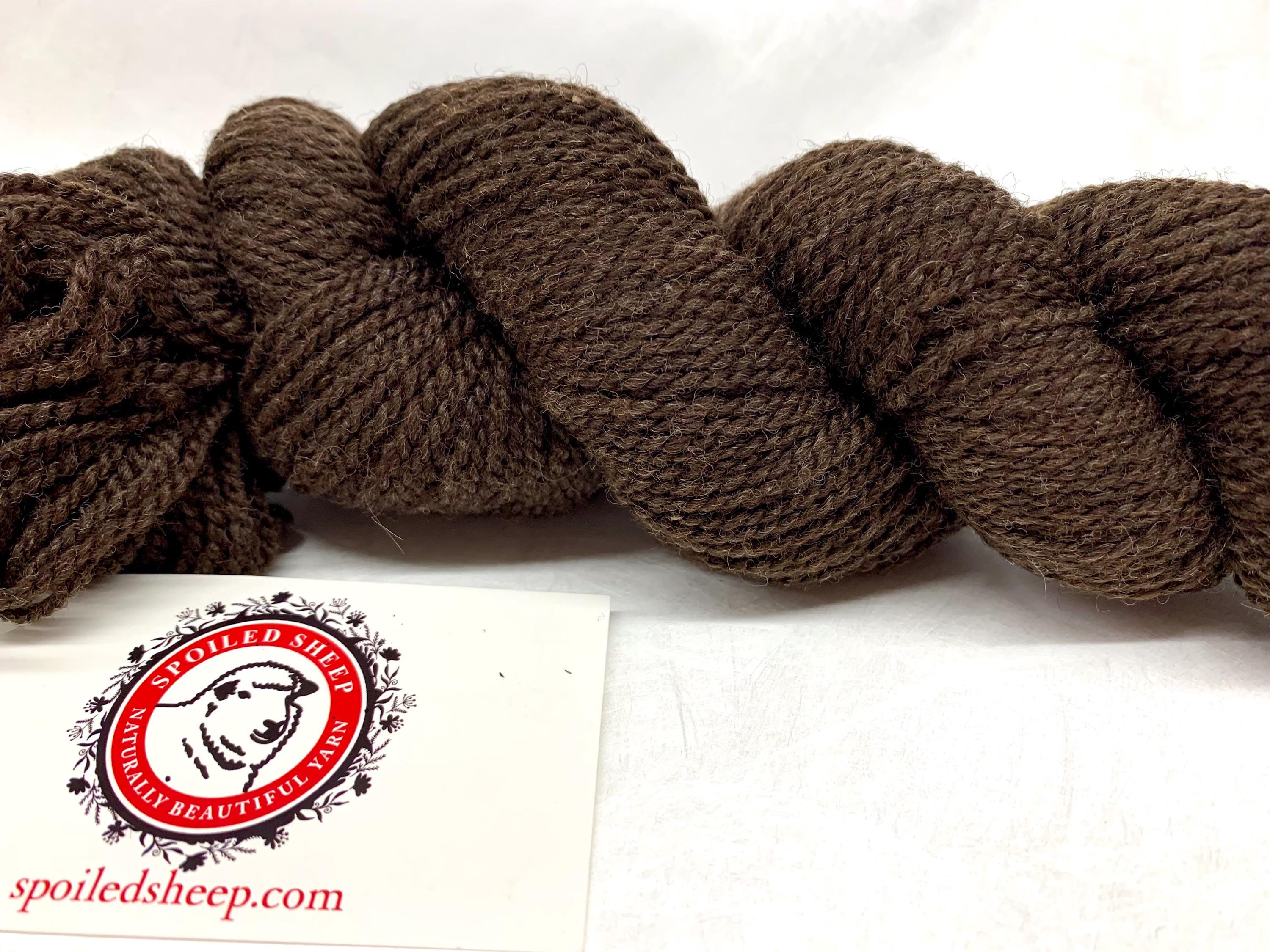 Spoiled Sheep - Corriedale Yarn 200yd - Tara #17 Rich Brown