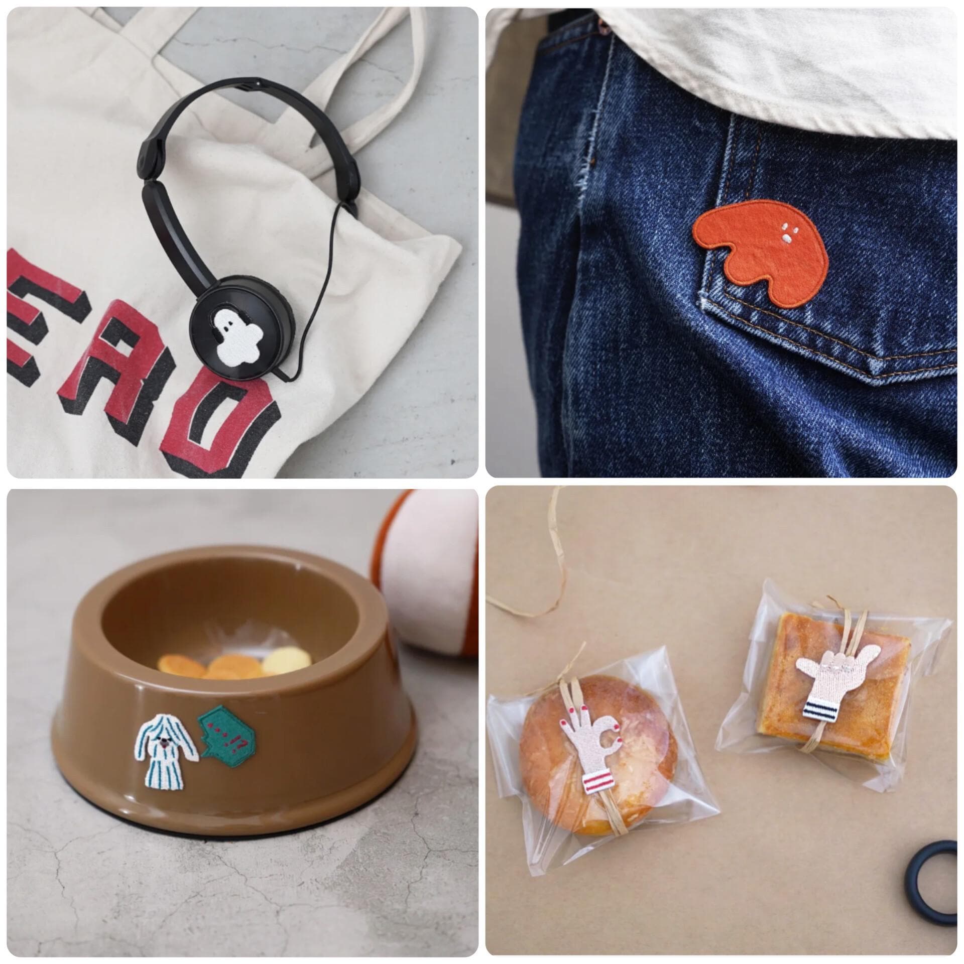 Daruma - Embroidered Sticker - #17 Knitting