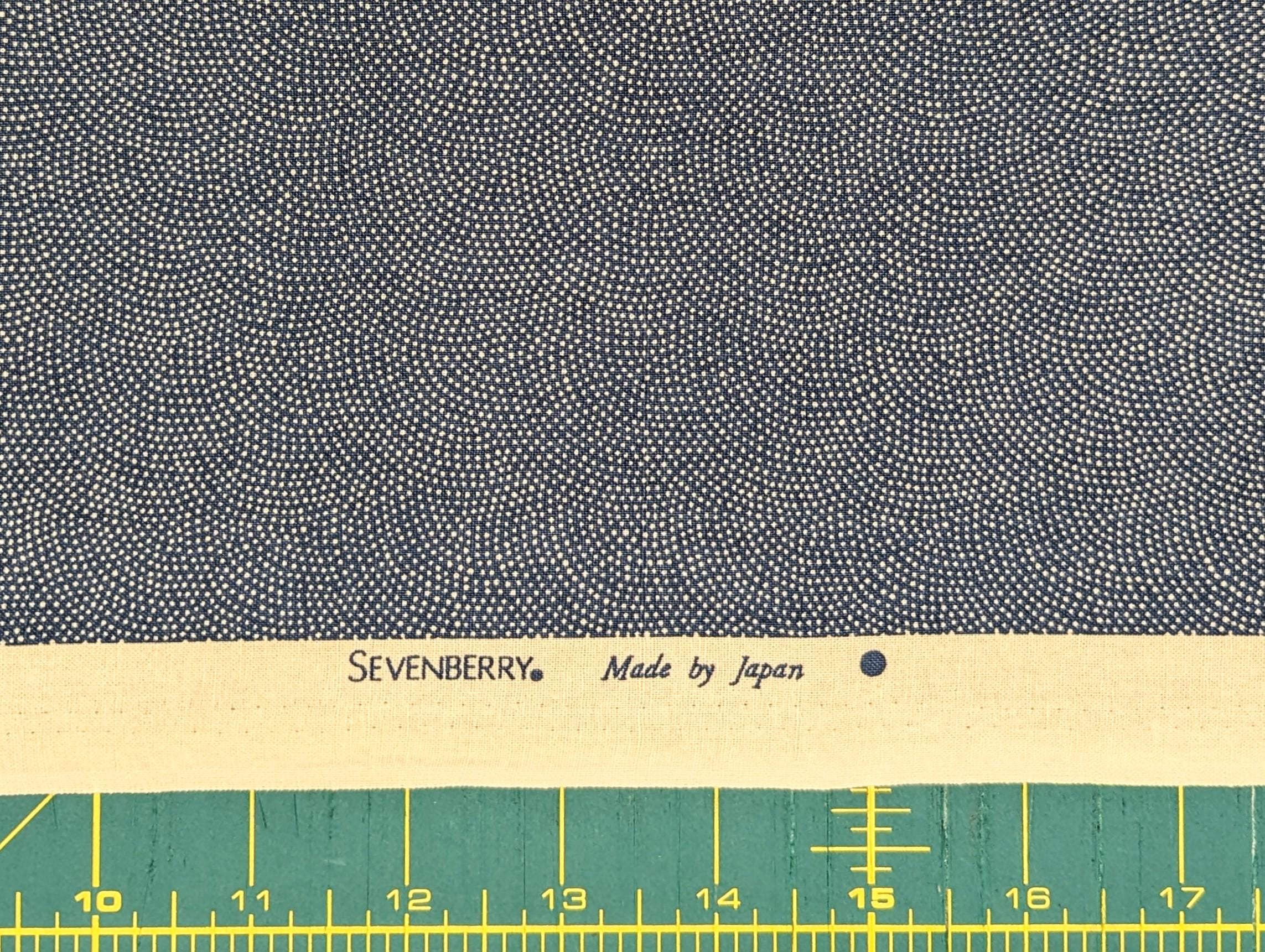 Sevenberry Same-Komon (Shark Skin) Japanese cotton fabric 88220-8-4 blue