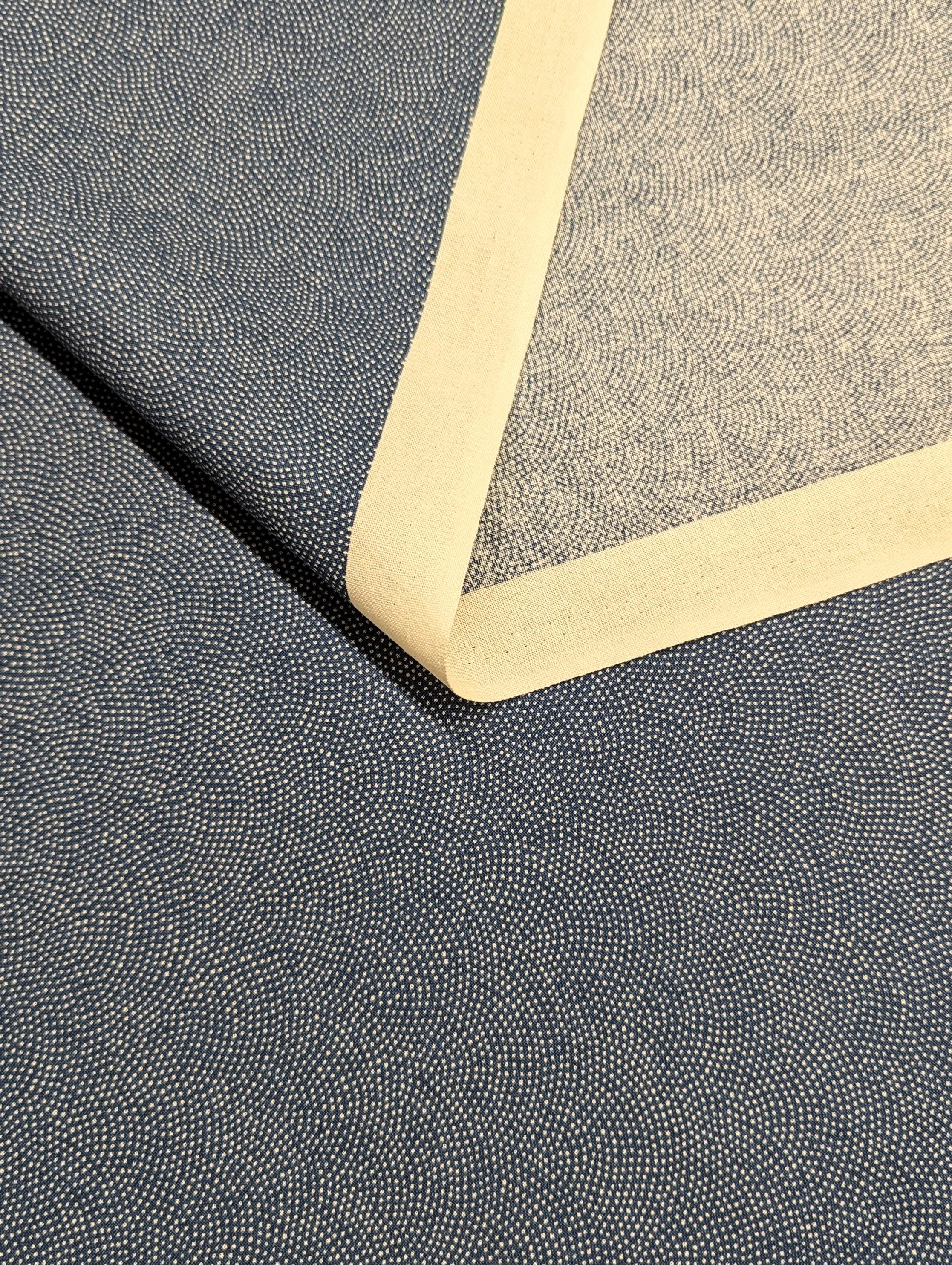 Sevenberry Same-Komon (Shark Skin) Japanese cotton fabric 88220-8-4 blue