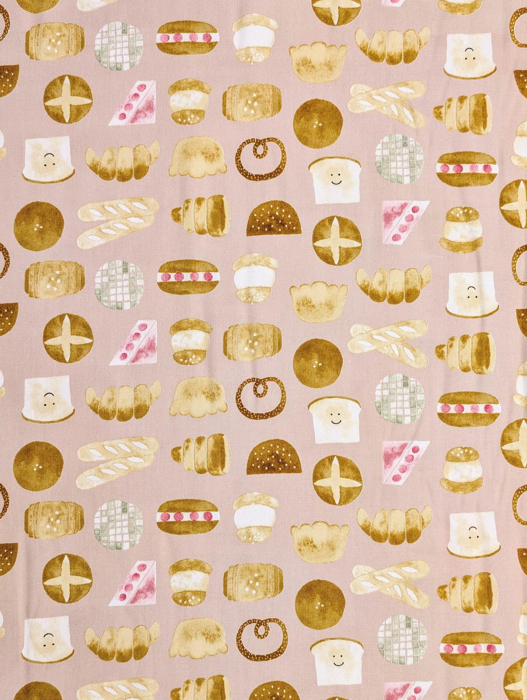 Happy Bakery Kokka Japanese cotton light Oxford fabric YKA-19080-1 A pink