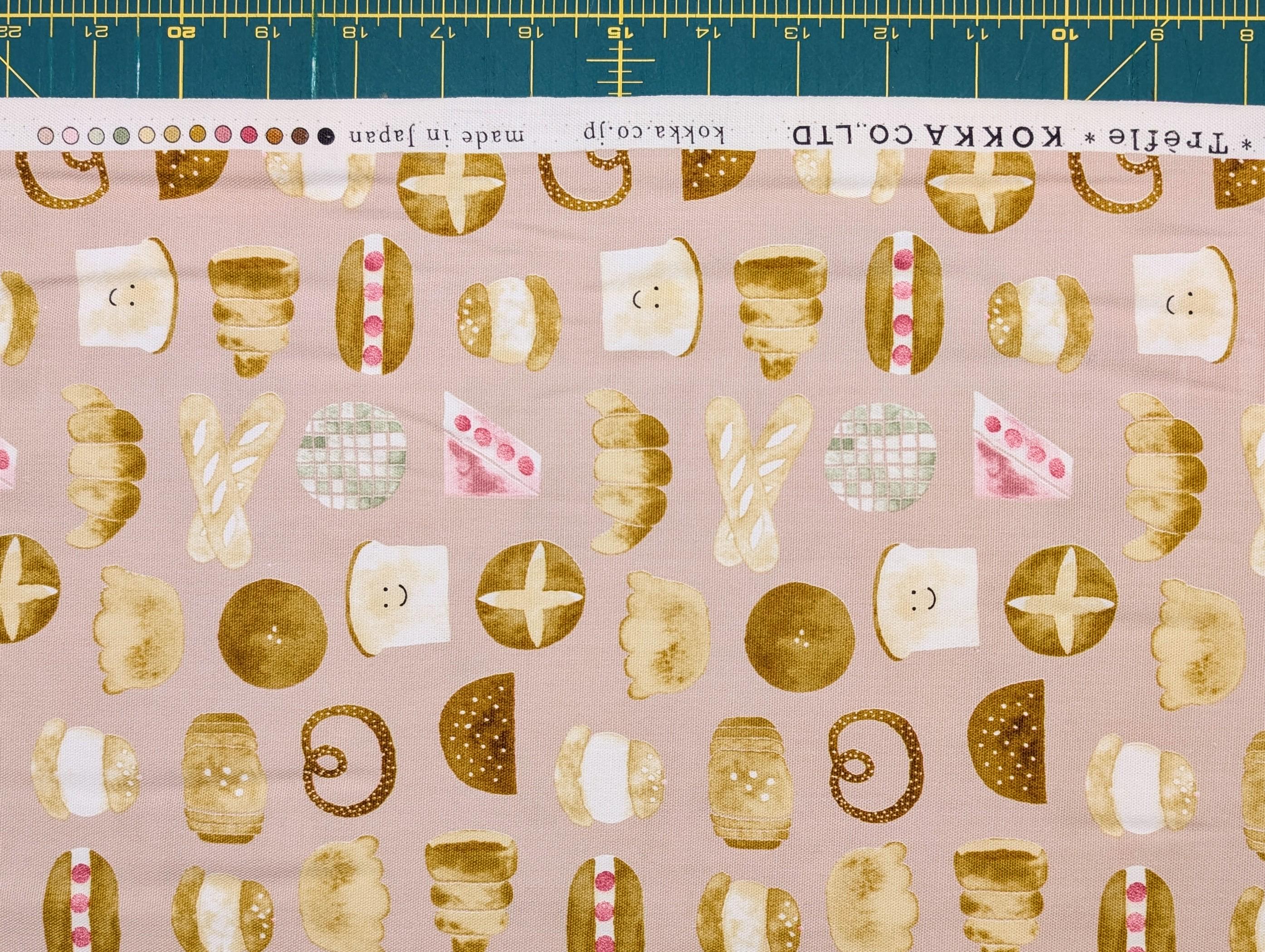 Happy Bakery Kokka Japanese cotton light Oxford fabric YKA-19080-1 A pink