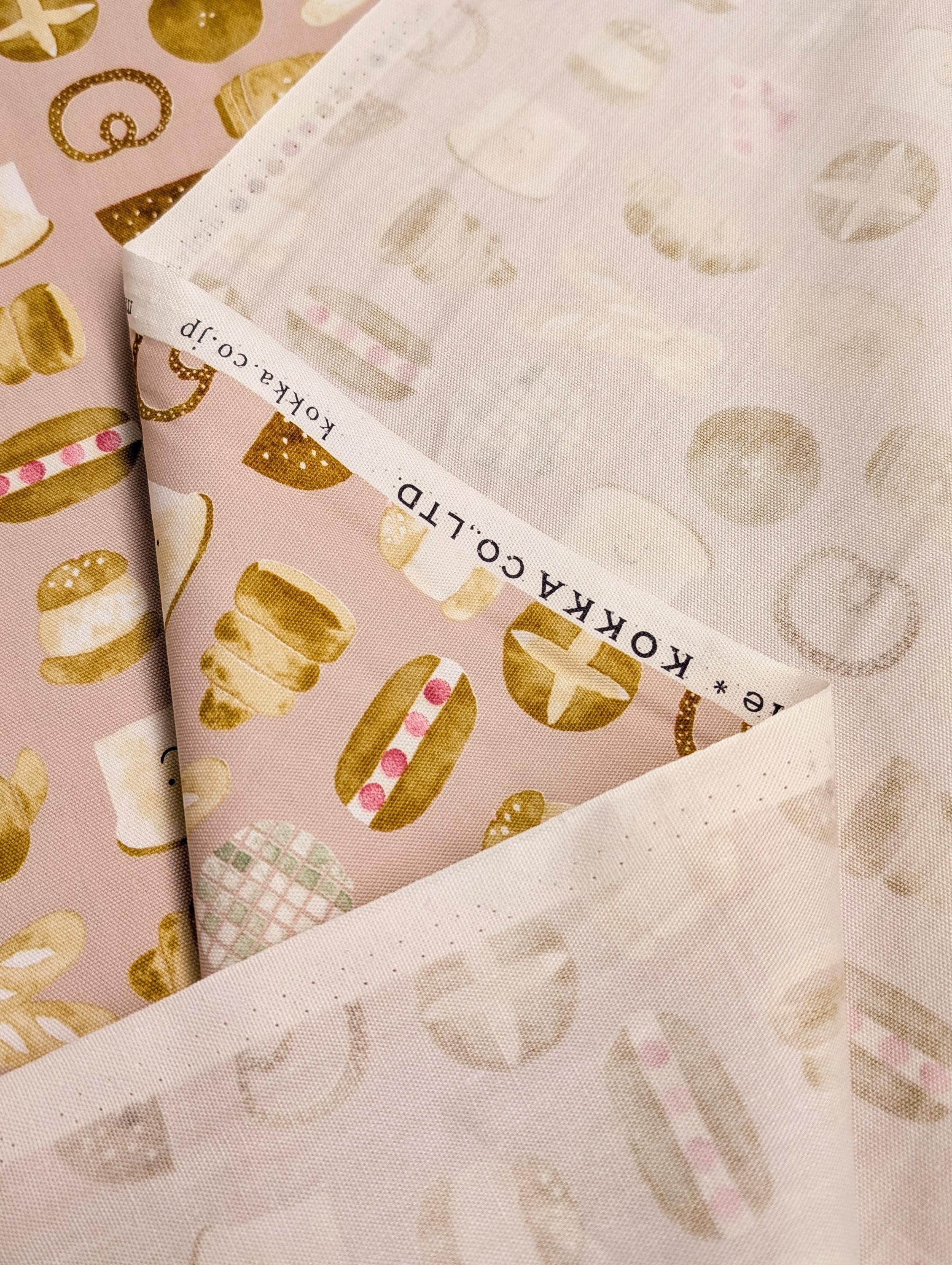 Happy Bakery Kokka Japanese cotton light Oxford fabric YKA-19080-1 A pink