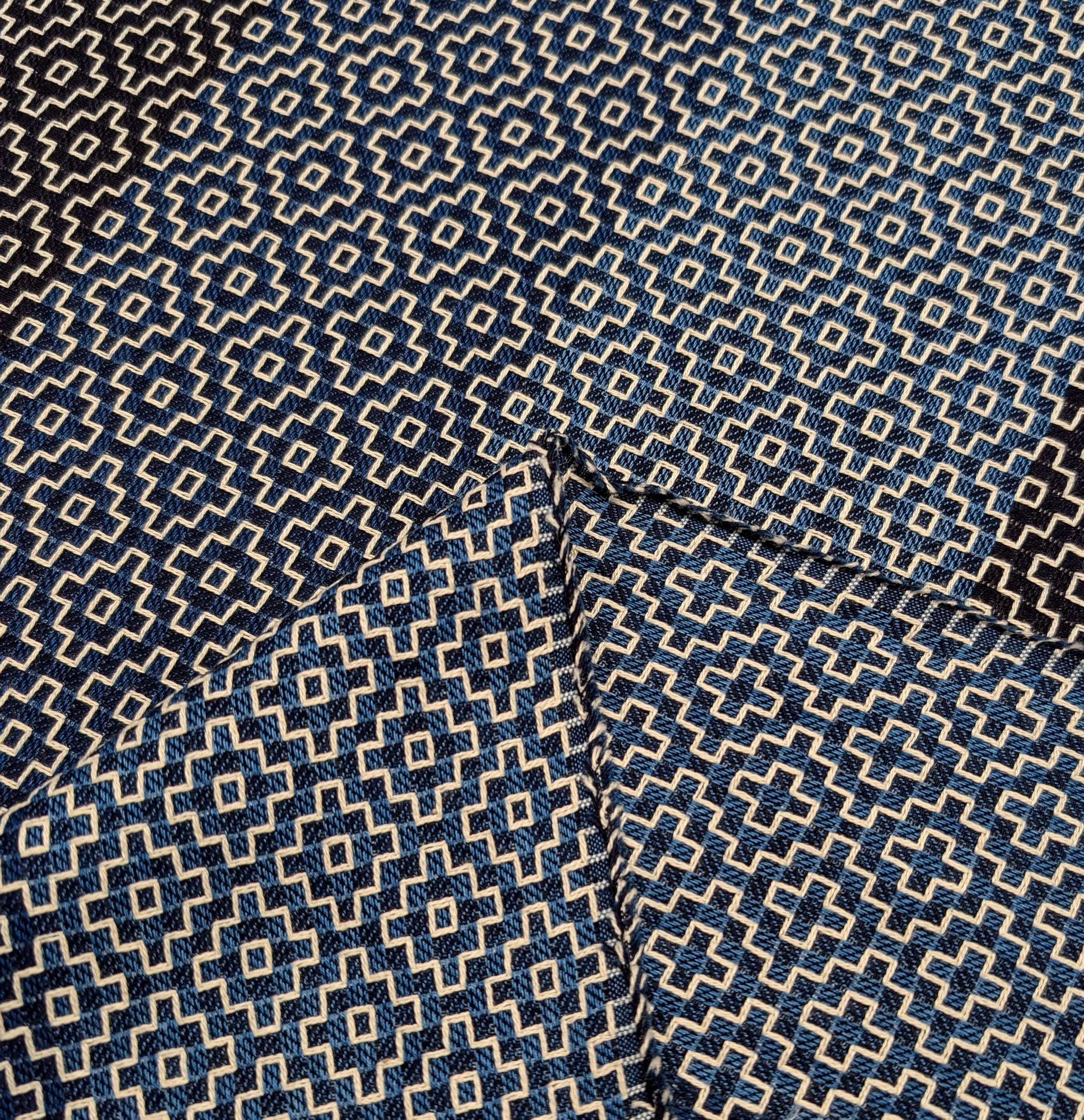 Orimono Imports - Woven Kasuri Sashi Sashiko Style Cotton - Indigo