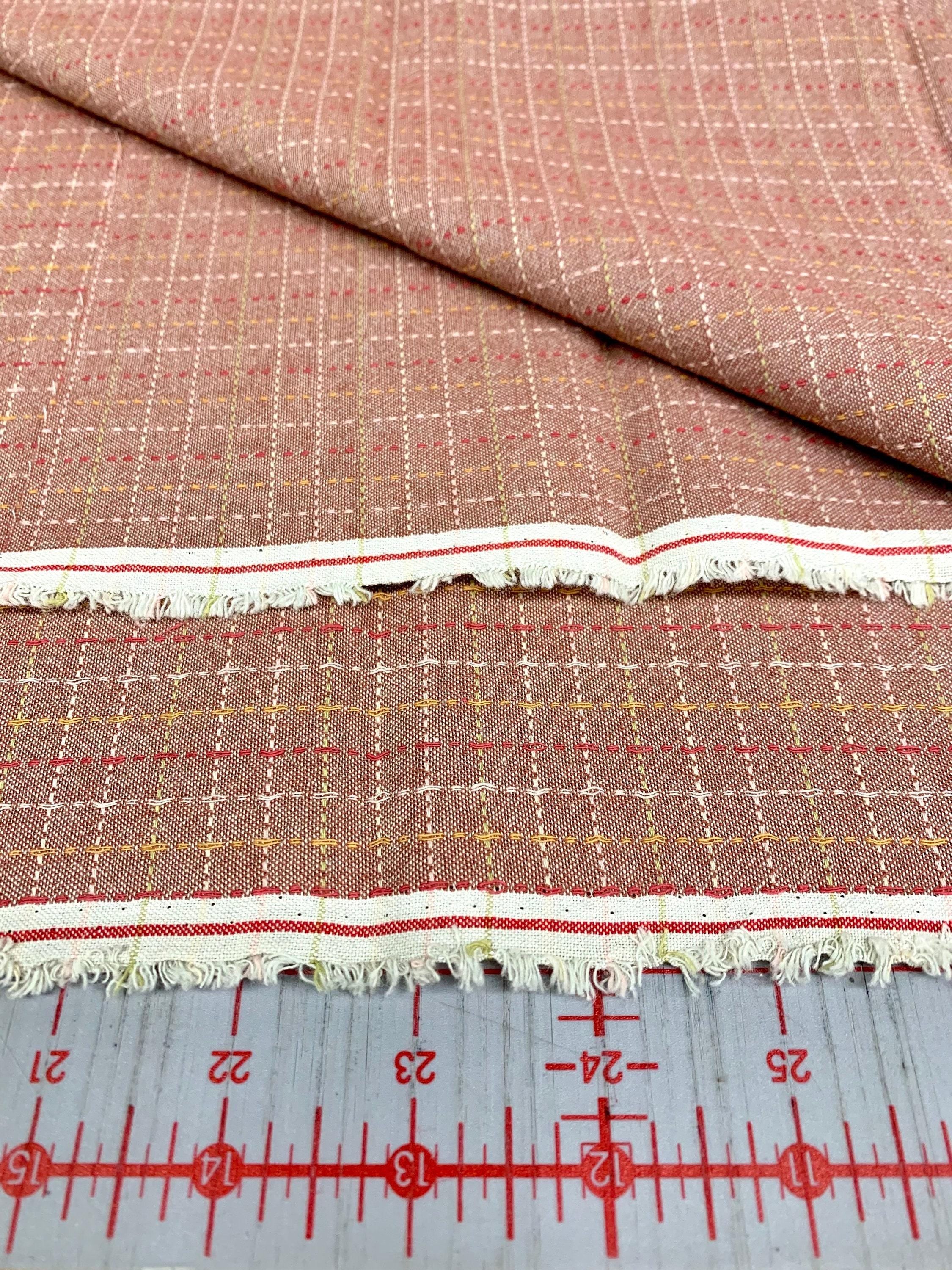 Cosmo - PRE-CUT Half Meter Grid Yarn Dyed Cotton Taupe - Mixed Colors