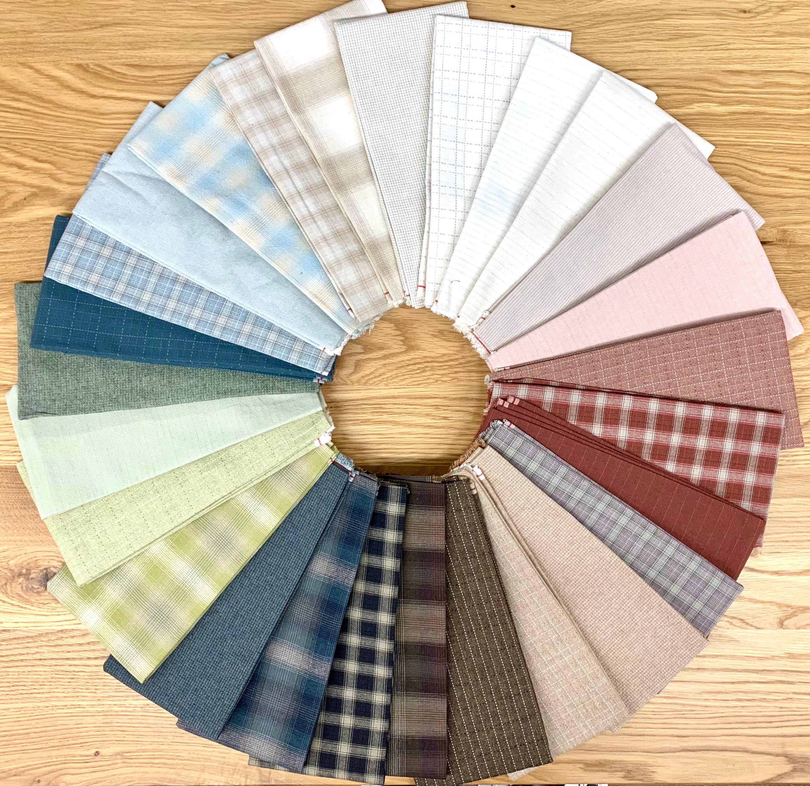 Cosmo - PRE-CUT Half Meter Grid Yarn Dyed Cotton Taupe - Mixed Colors