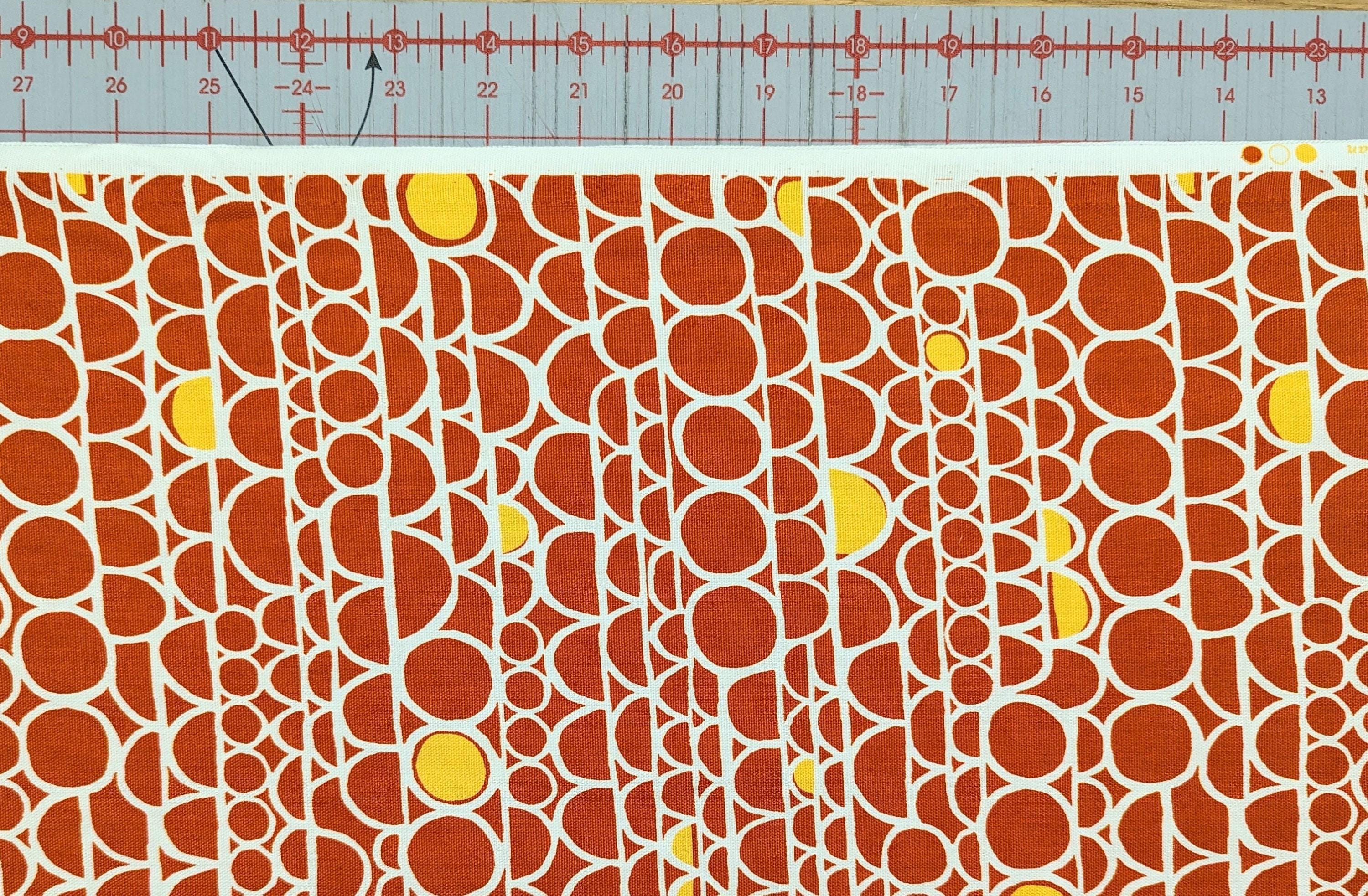 Sunwell - Abstract Bubbles Cotton Oxford - Orange