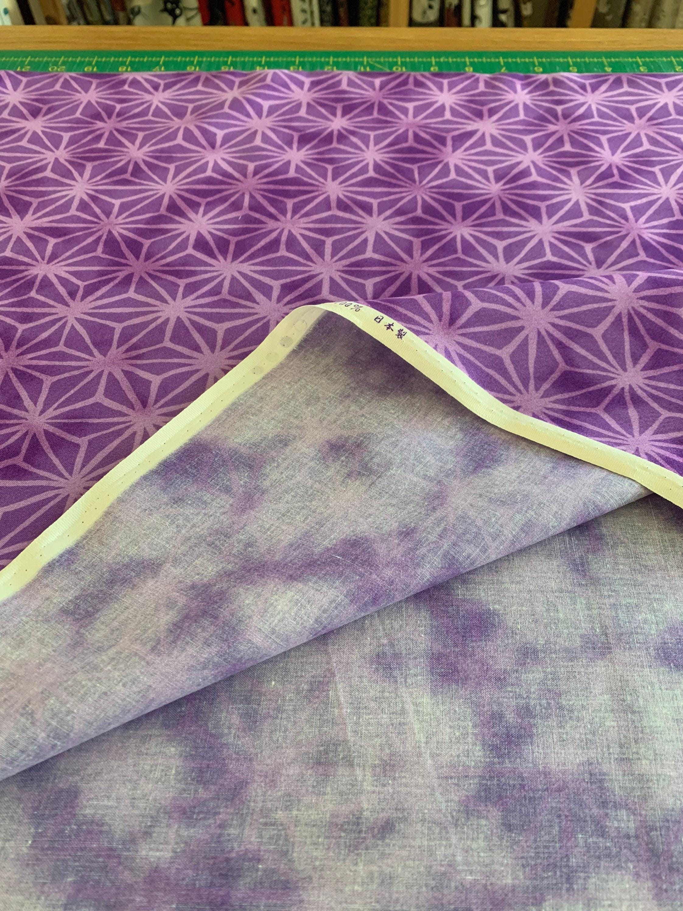 Hishiei - Asanoha Star Cotton - Purple