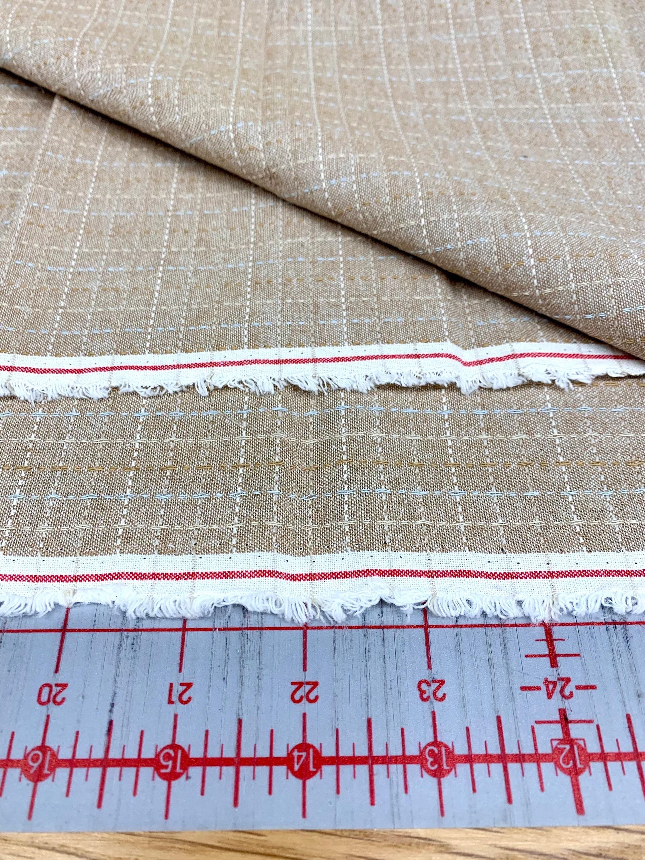 Cosmo - PRE-CUT Half Meter Grid Yarn Dyed Cotton Taupe - Mixed Colors