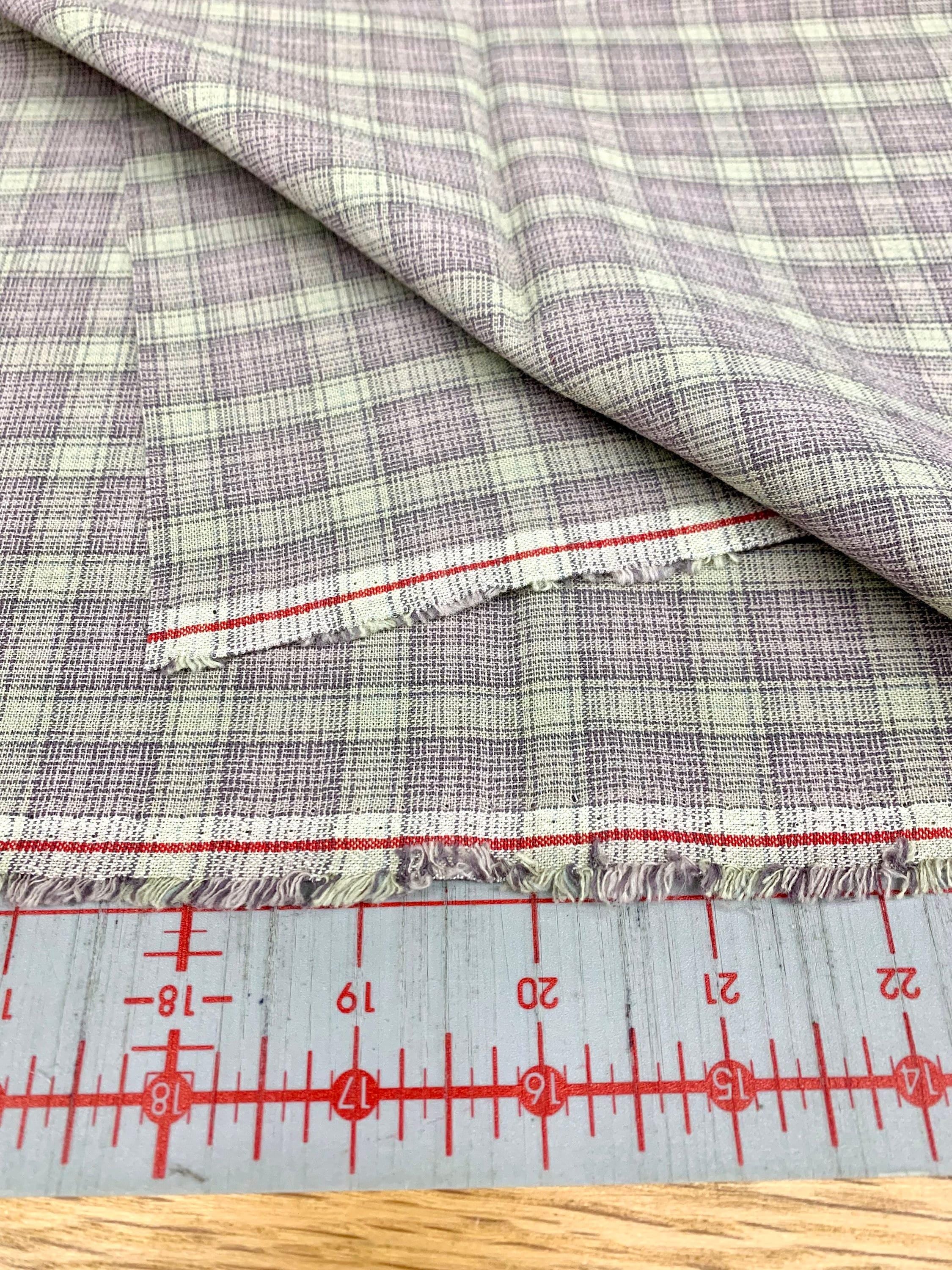 Cosmo - PRE-CUT Half Meter Small Plaid Yarn Dyed Cotton Taupe - Mixed Colors