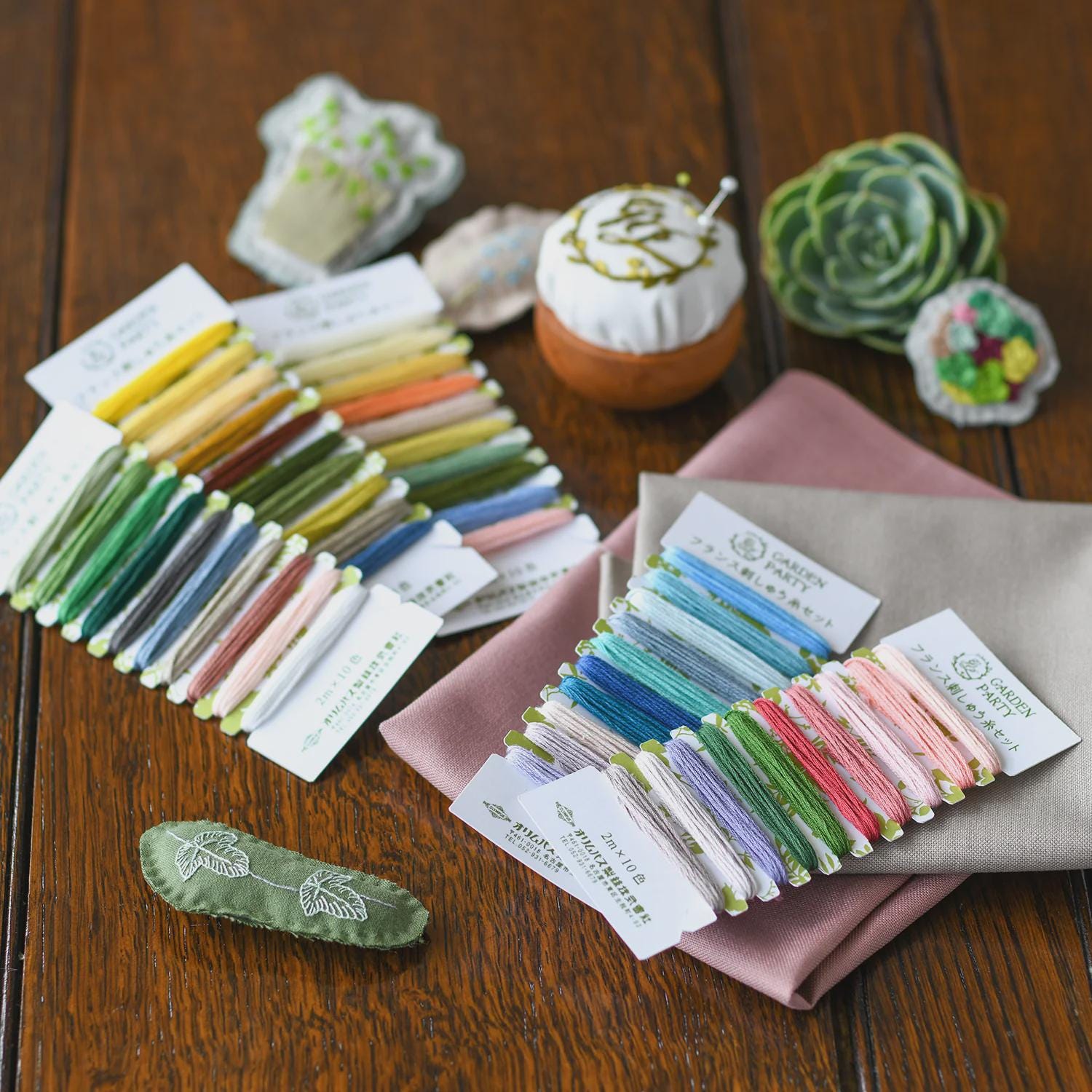 Olympus Garden Party Card 17 - Relax - Japanese embroidery floss 10 color assortment
