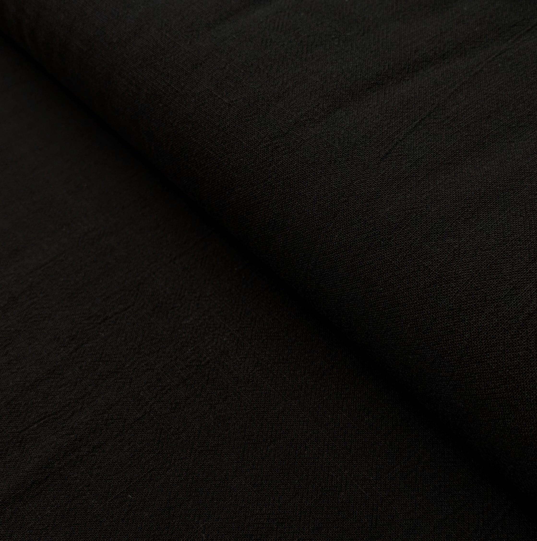 Kokka - Solid Molly Cotton Fabric - Black