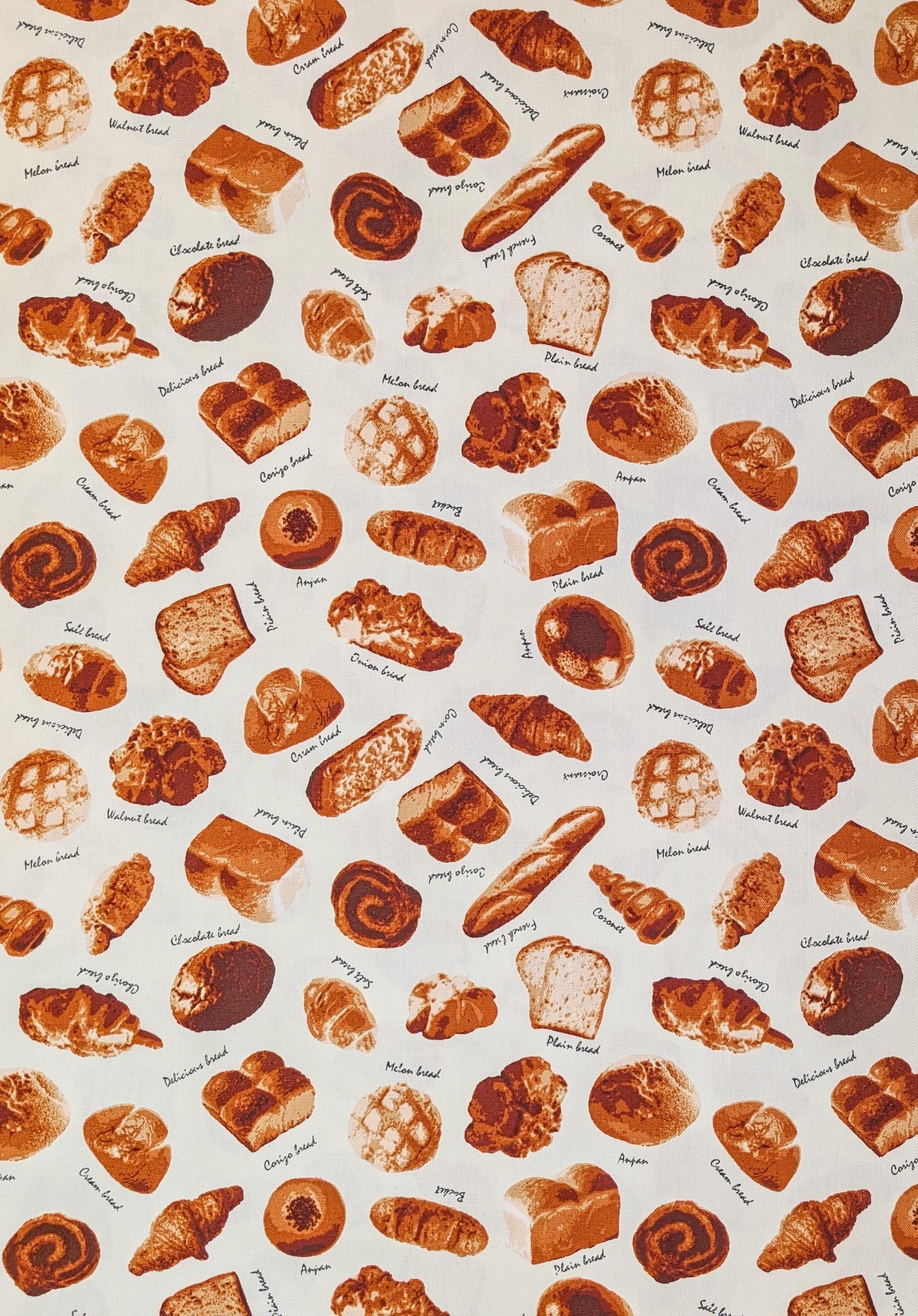 Bakery Bread Asano Japanese Oxford cotton canvas fabric A-1020-16 A