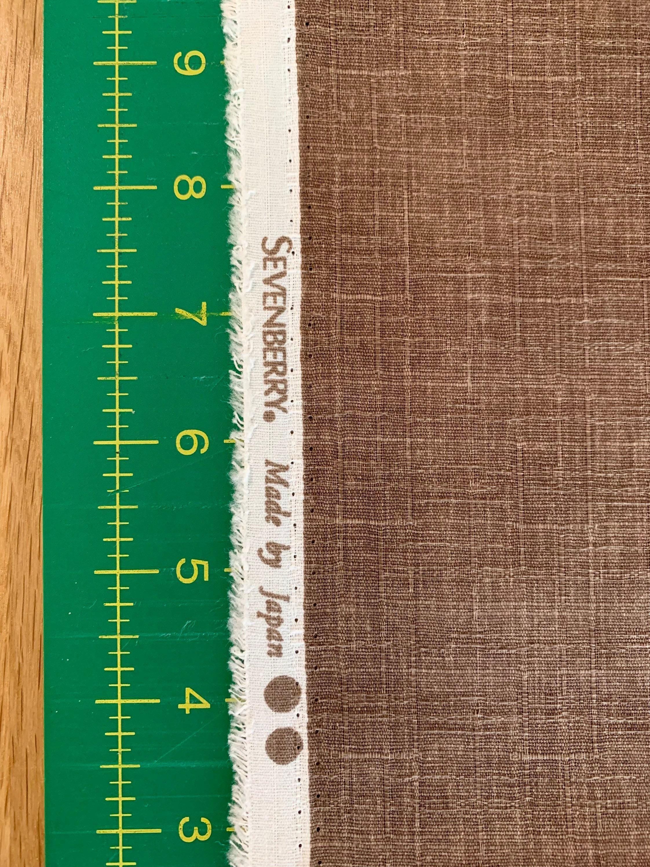 Sevenberry - Solid Color Cotton Dobby - Tea Brown