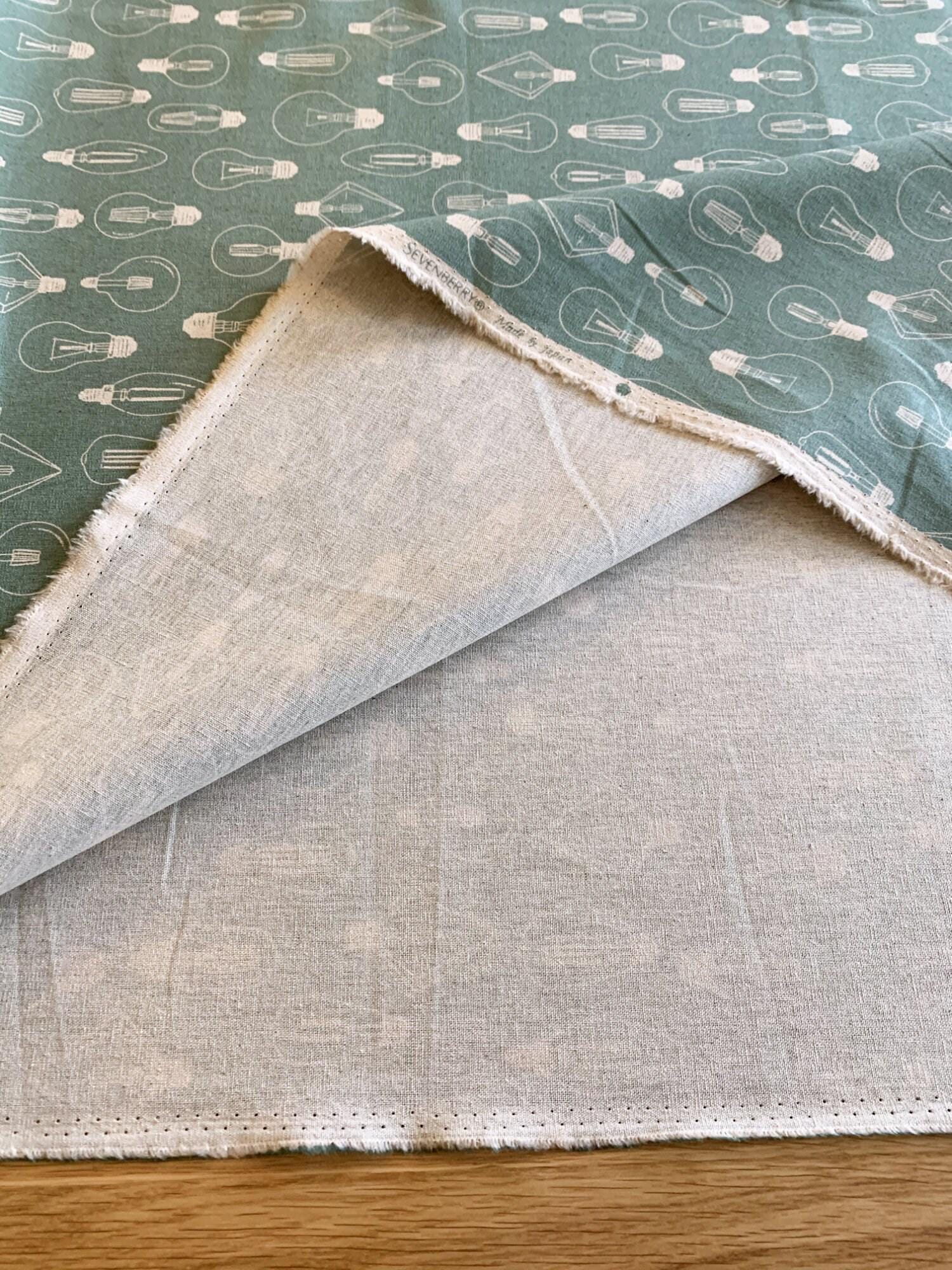 Sevenberry - Lightbulbs Cotton/Linen Canvas - Green