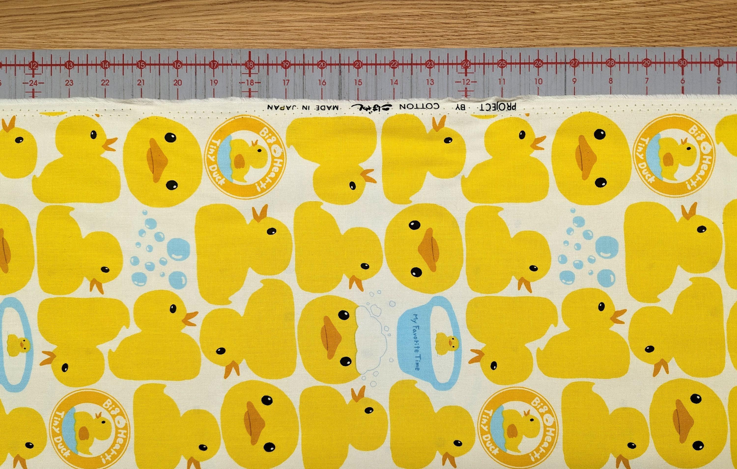 Kobayashi - Ducky Bath Time Oxford Cotton Canvas - White