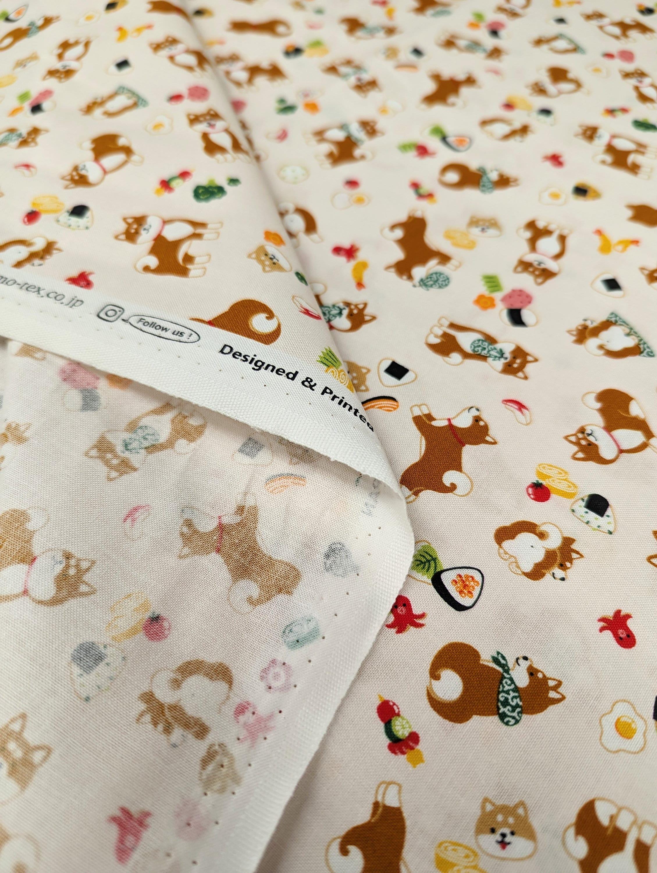 Cosmo - Lunch Time Shiba Cotton - White
