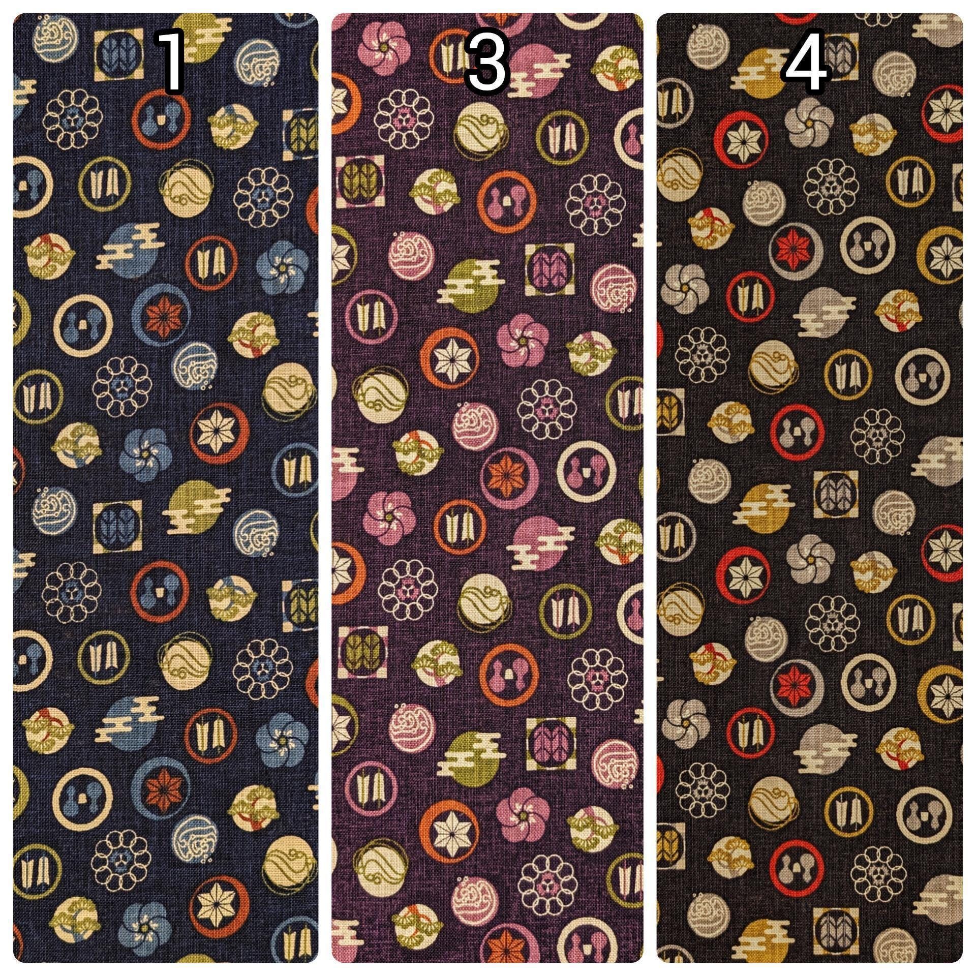 Sevenberry - Rustic Crests Cotton Fabric - Purple
