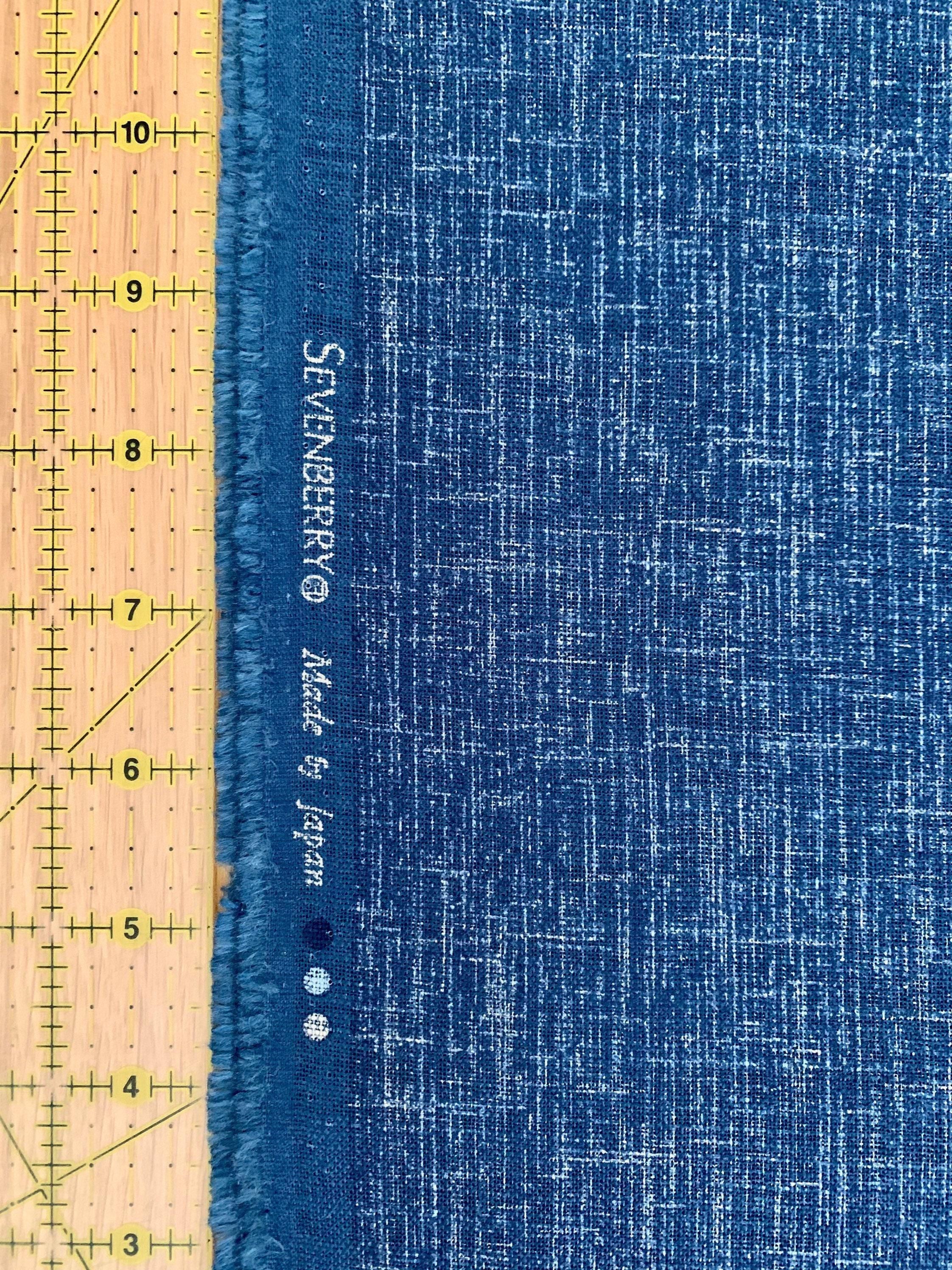 Sevenberry - Solid Woven-Look Cotton Fabric - Light Blue