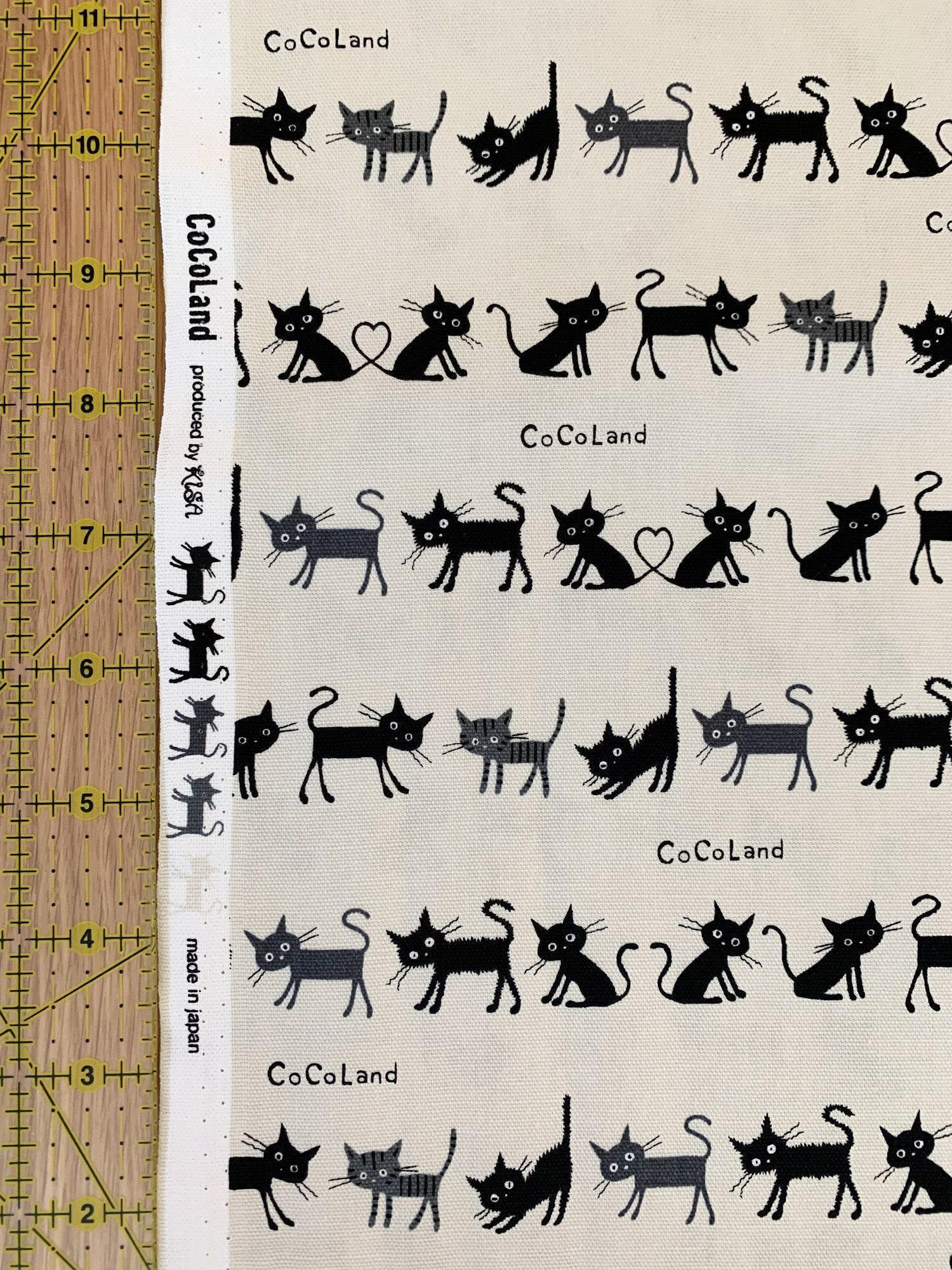 Hishiei - Cocoland Mini Cat Cotton Oxford - Off-White