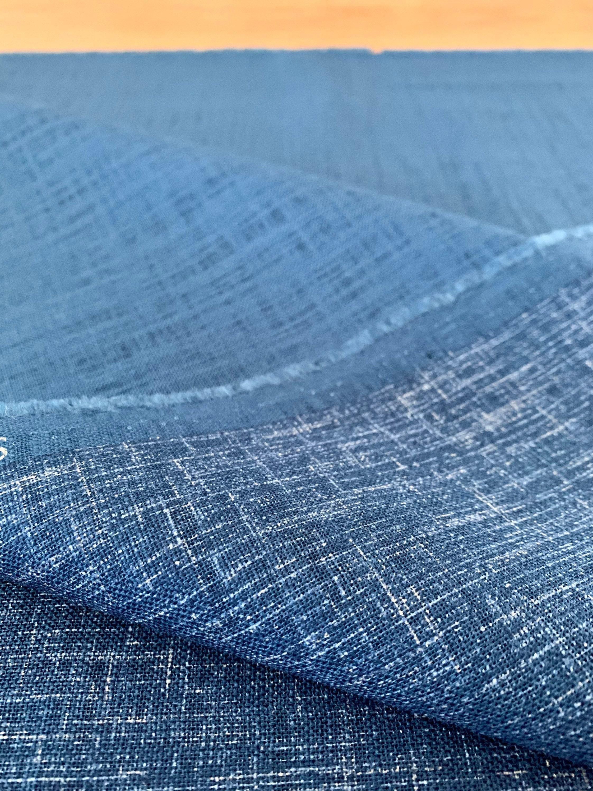 Sevenberry - Solid Woven-Look Cotton Fabric - Light Blue