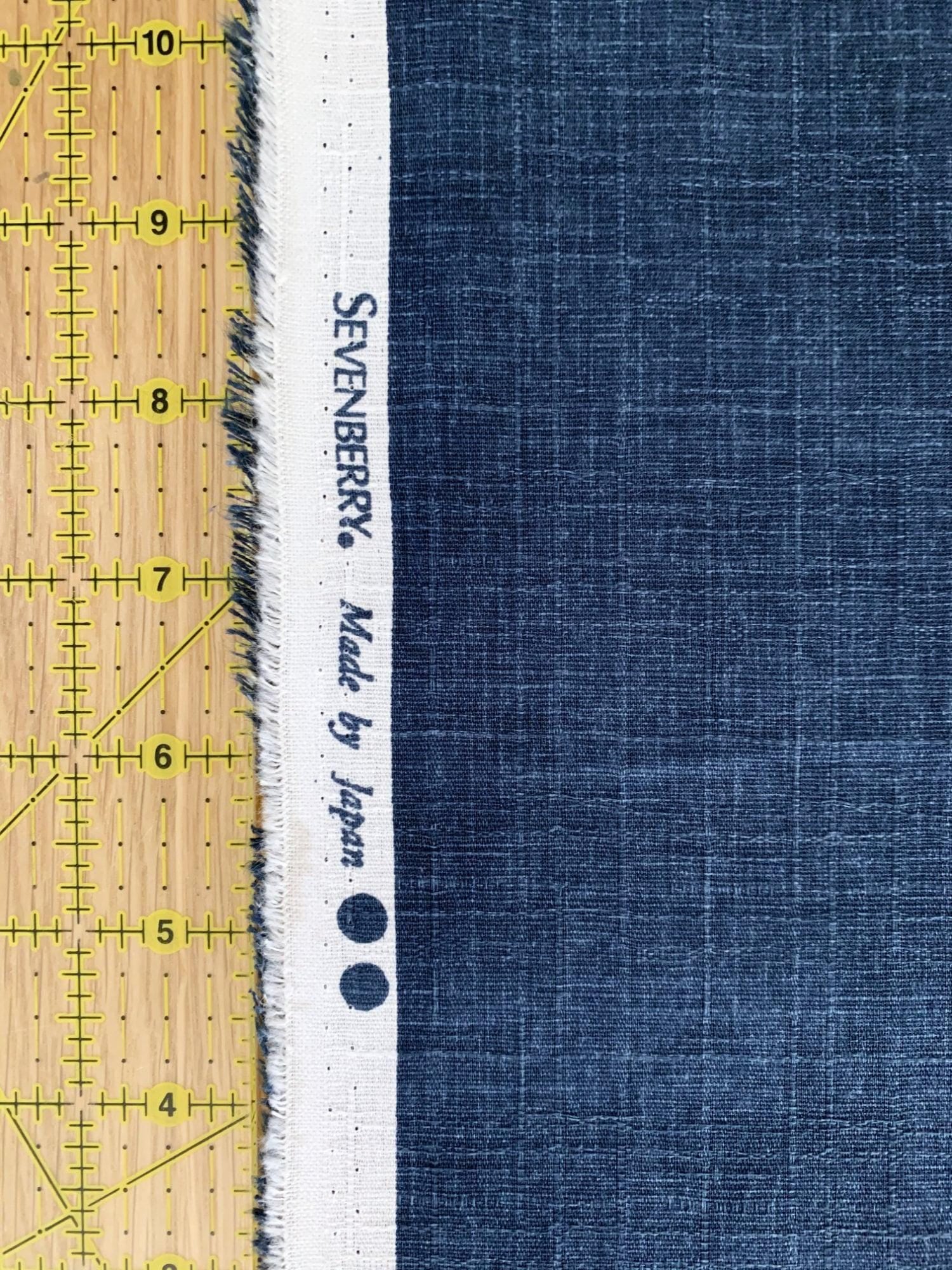 Sevenberry - Solid Color Cotton Dobby - Blue