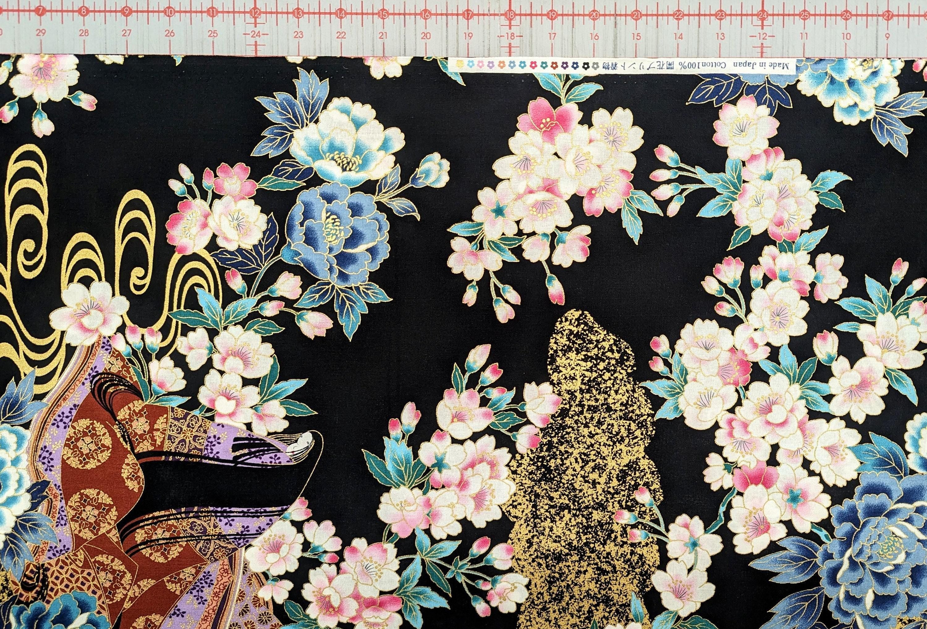 Naka - Heian Princess Cotton - Black Pink Blue