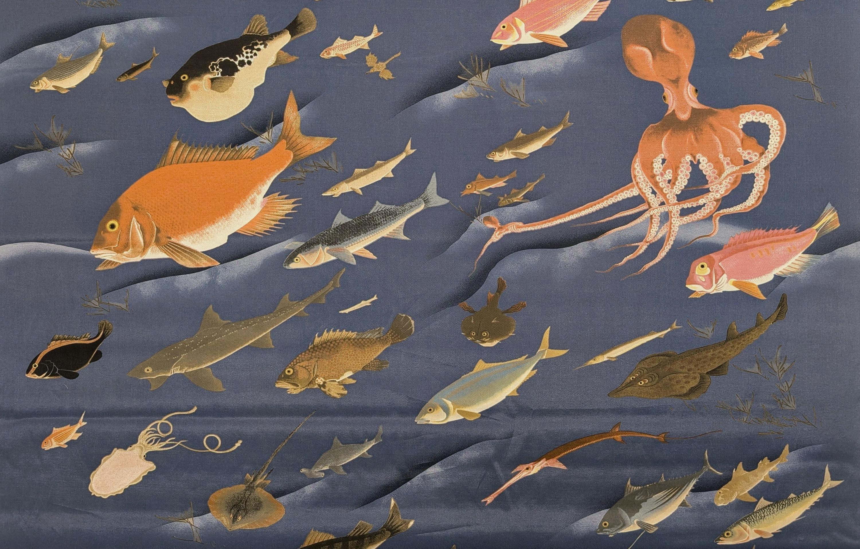 Hokkoh - Ocean Creatures Rayon - Blue