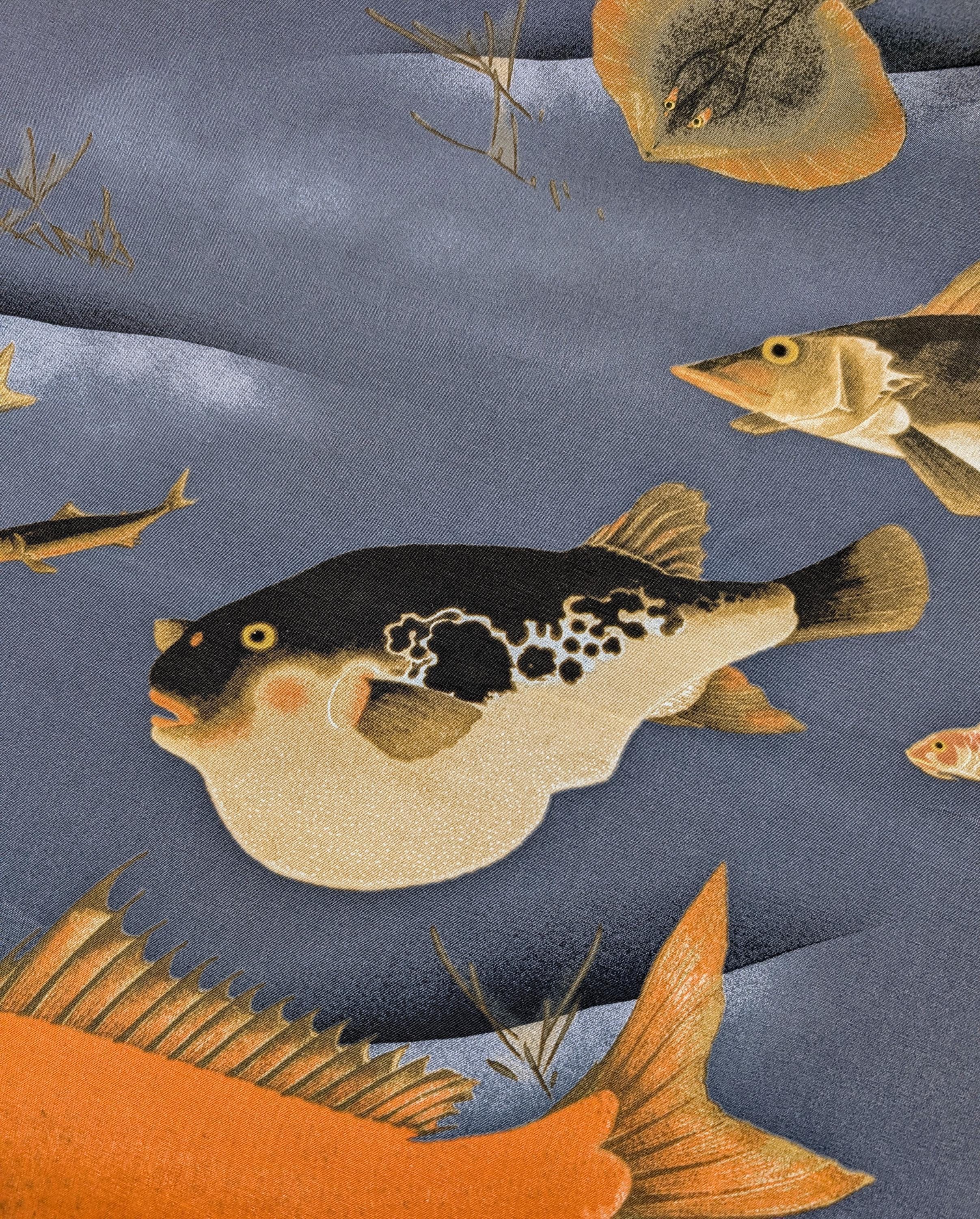 Hokkoh - Ocean Creatures Rayon - Blue
