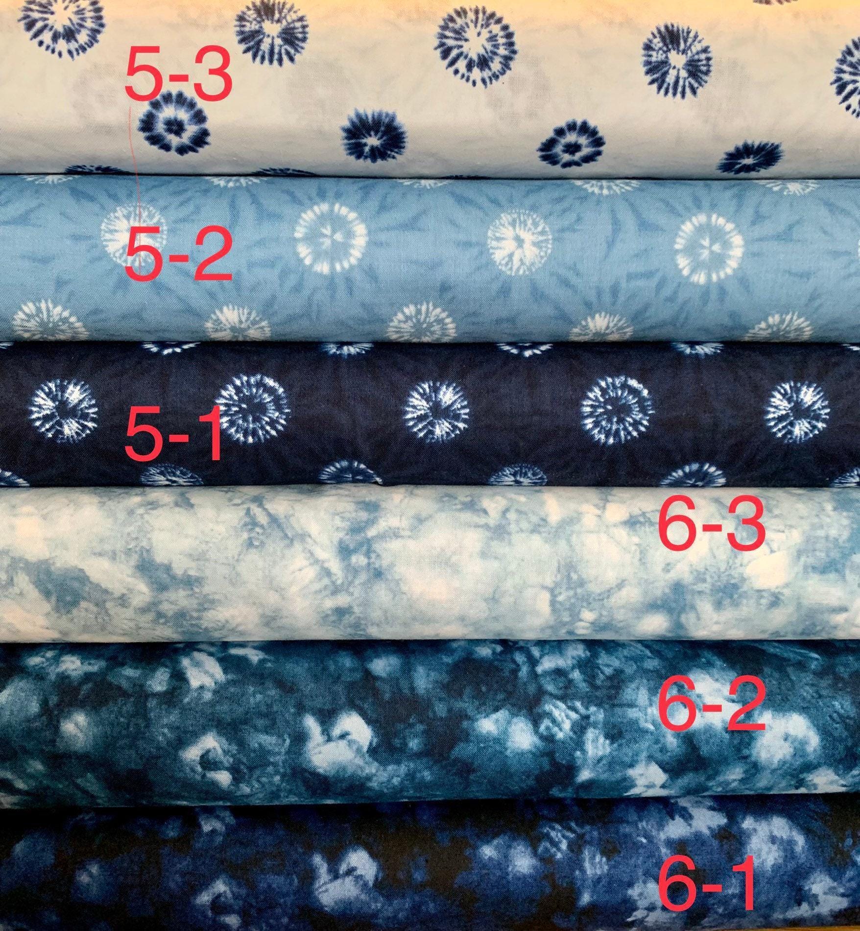 Sevenberry - Printed Crackle Shibori-Style Collection Cotton Fabric - Light Blue