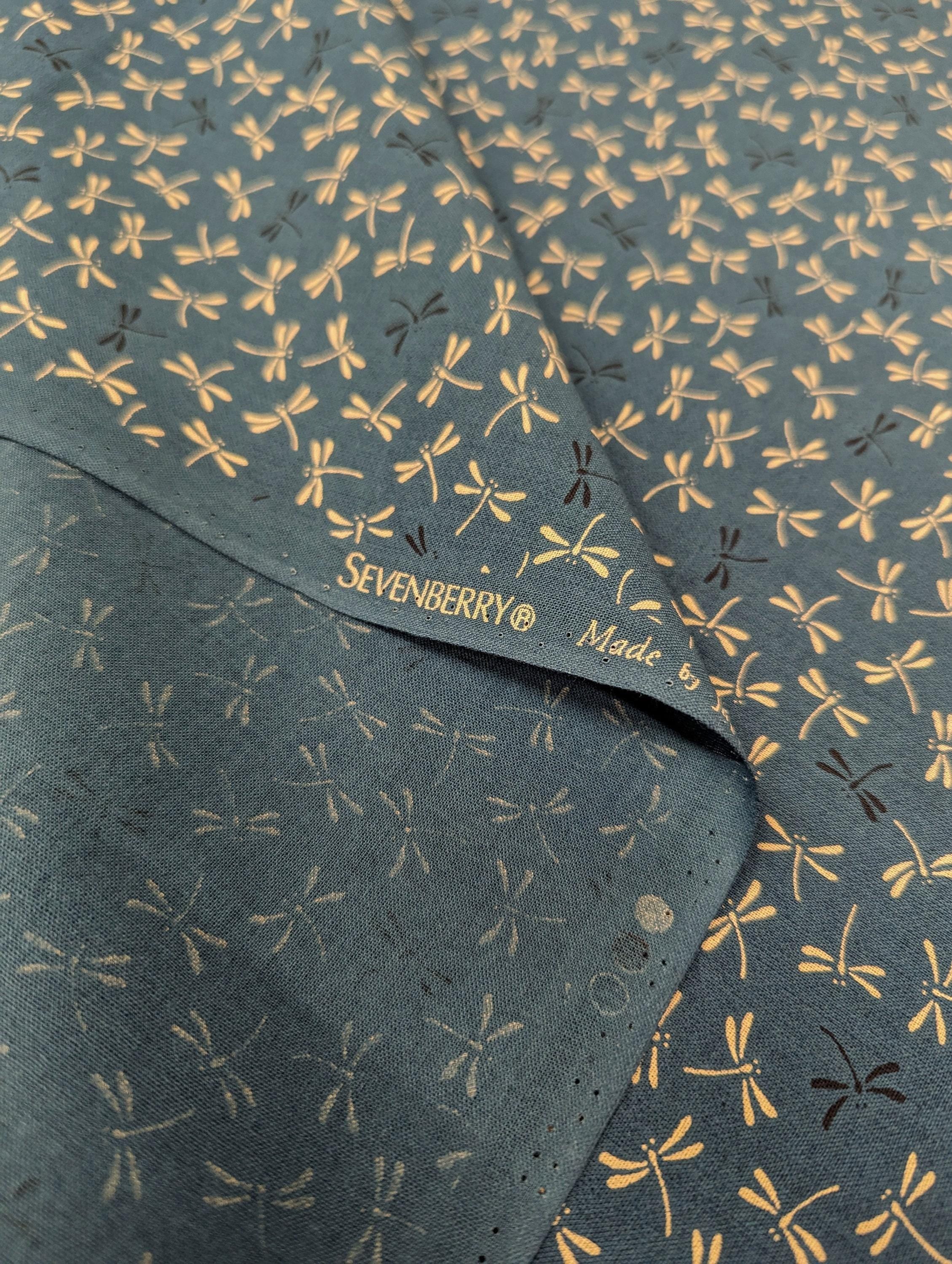 Sevenberry - Dragonflies in Deep Teal Cotton Fabric - Deep Teal