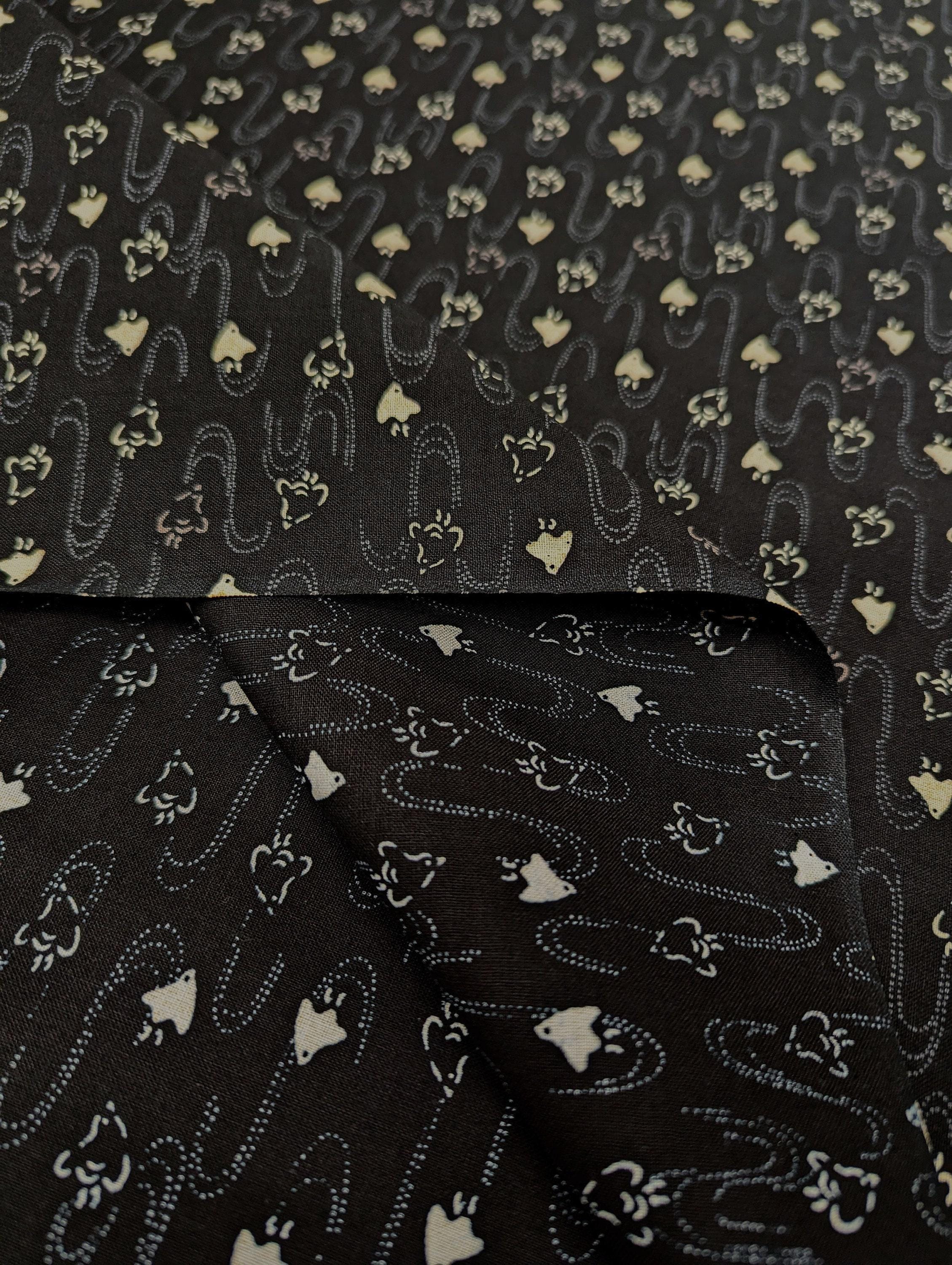 Sevenberry - Chidori Cotton Fabric - Black