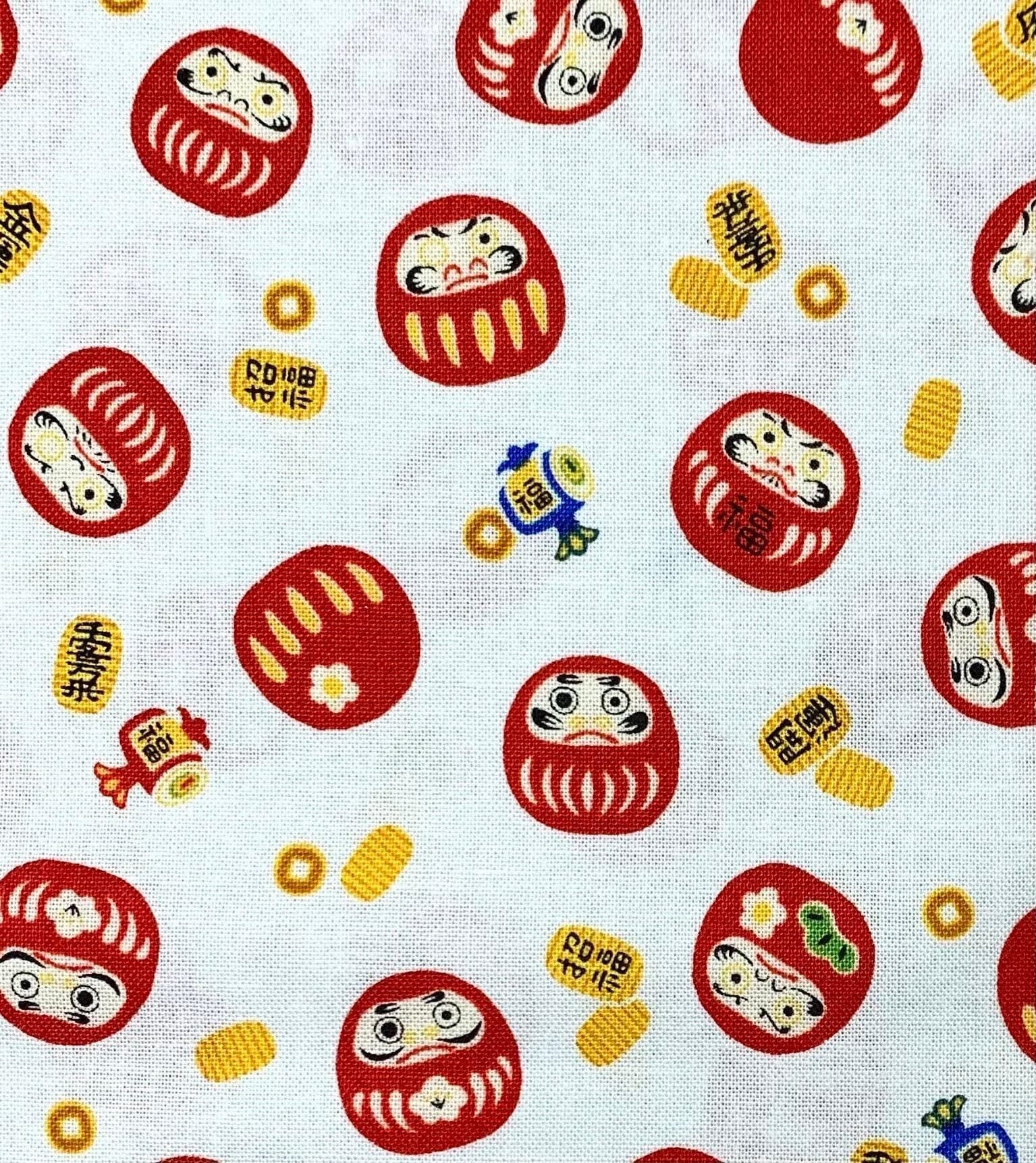 Cosmo - Little Daruma Cotton - White