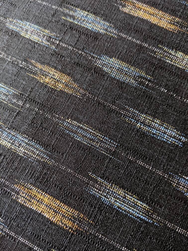 Morikiku - Arrows Cotton Dobby - Black