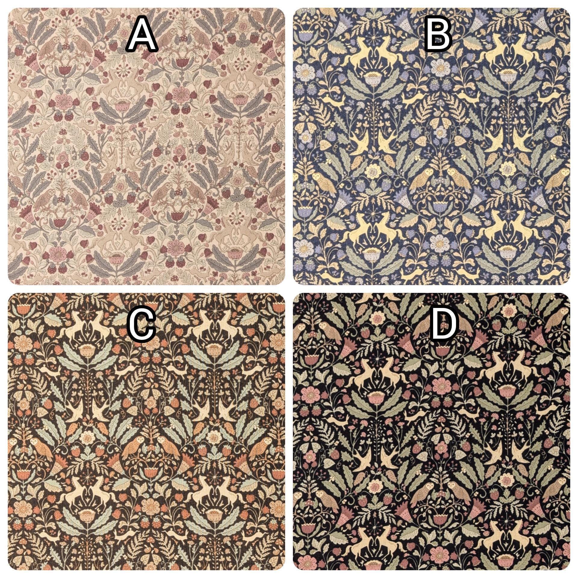 Kokka - Animal Forest Trèfle Cotton Sheeting - Brown