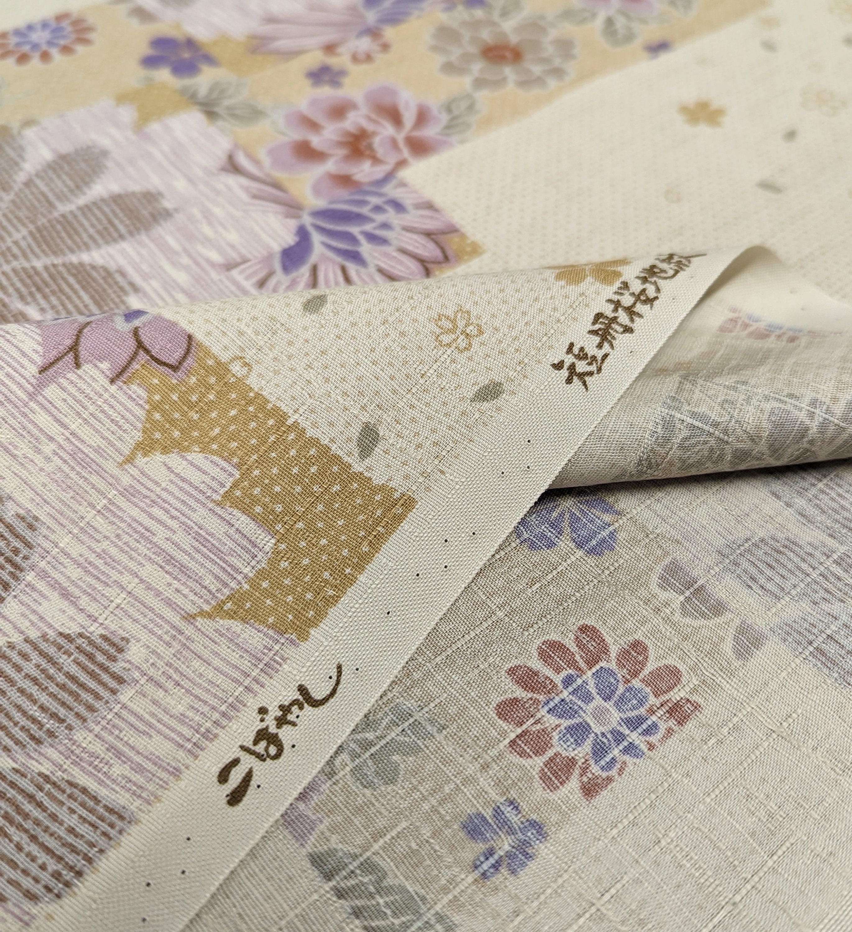 Kobayashi - Spring Pastel Flowers Cotton Dobby - Yellow