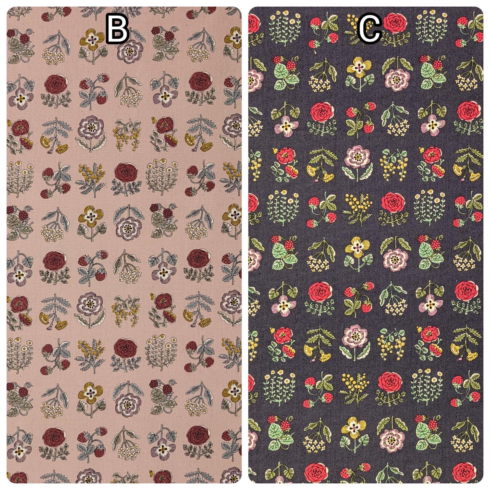 Kokka - Linnea Wildflower Cotton Oxford - Pink