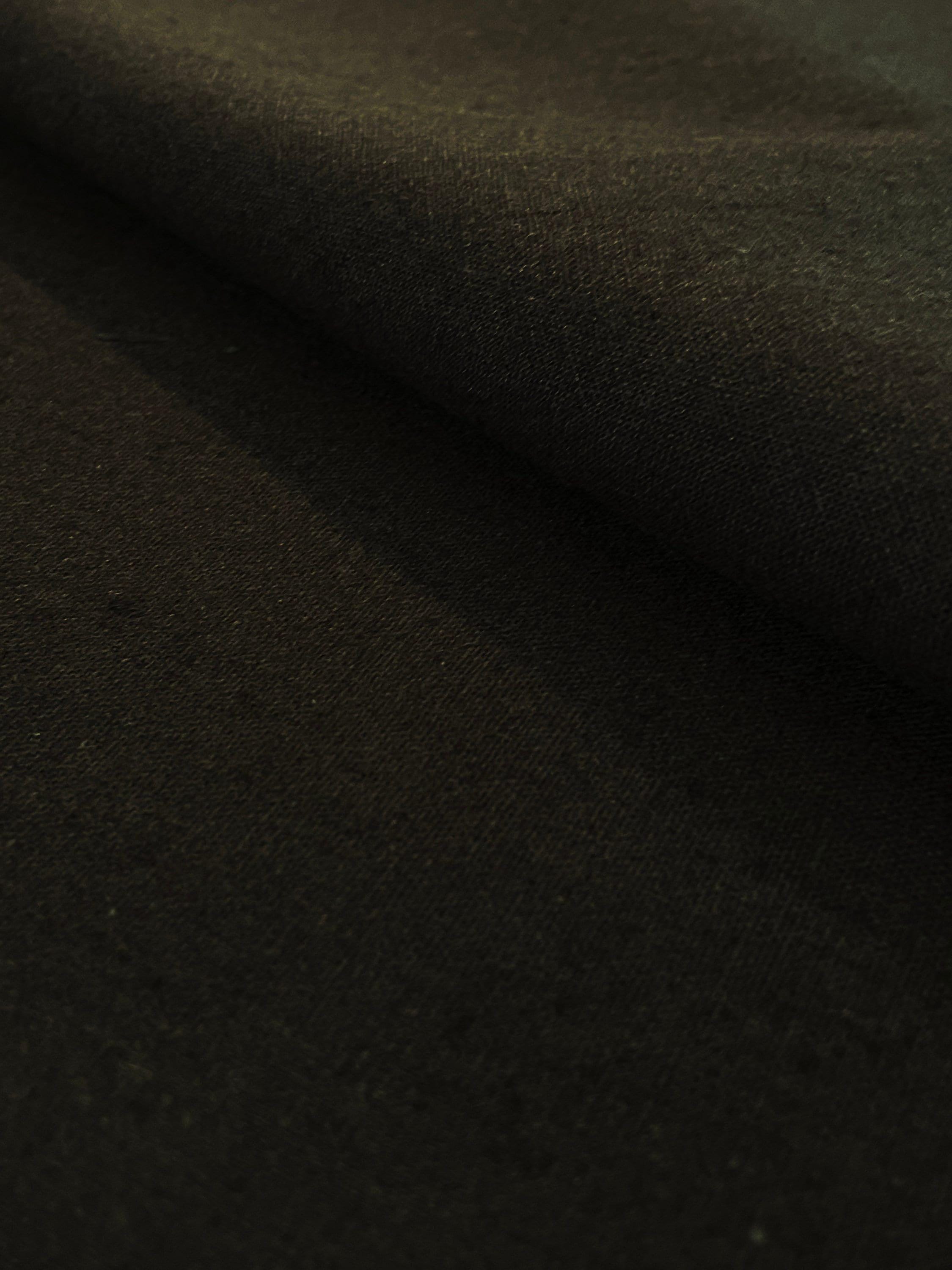 Hishiei - Solid Color Cotton/Linen Fabric - Dark Brown