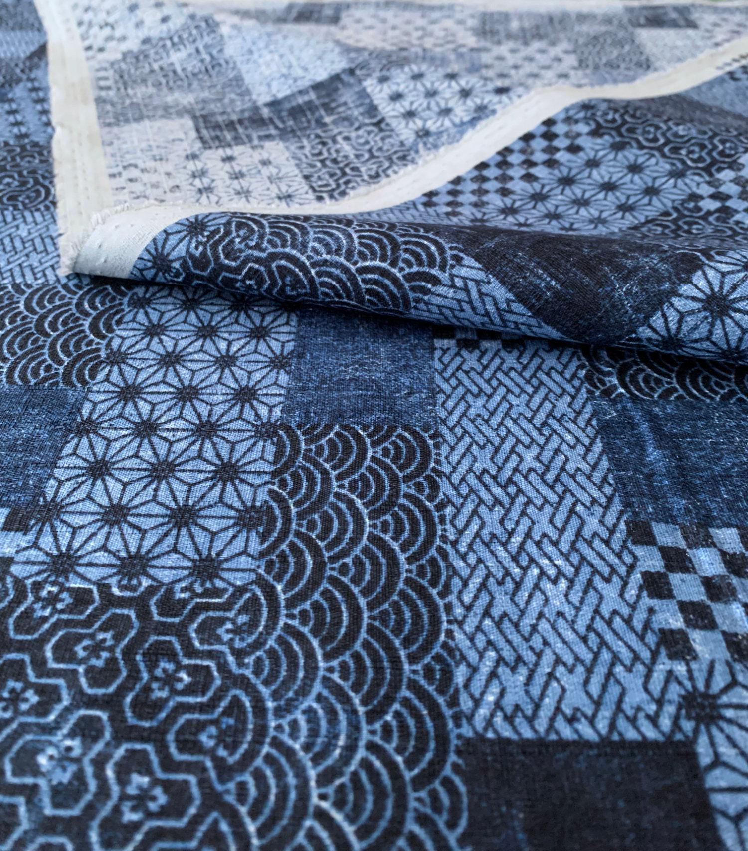 Sevenberry - Patchwork Cotton Dobby - Blue