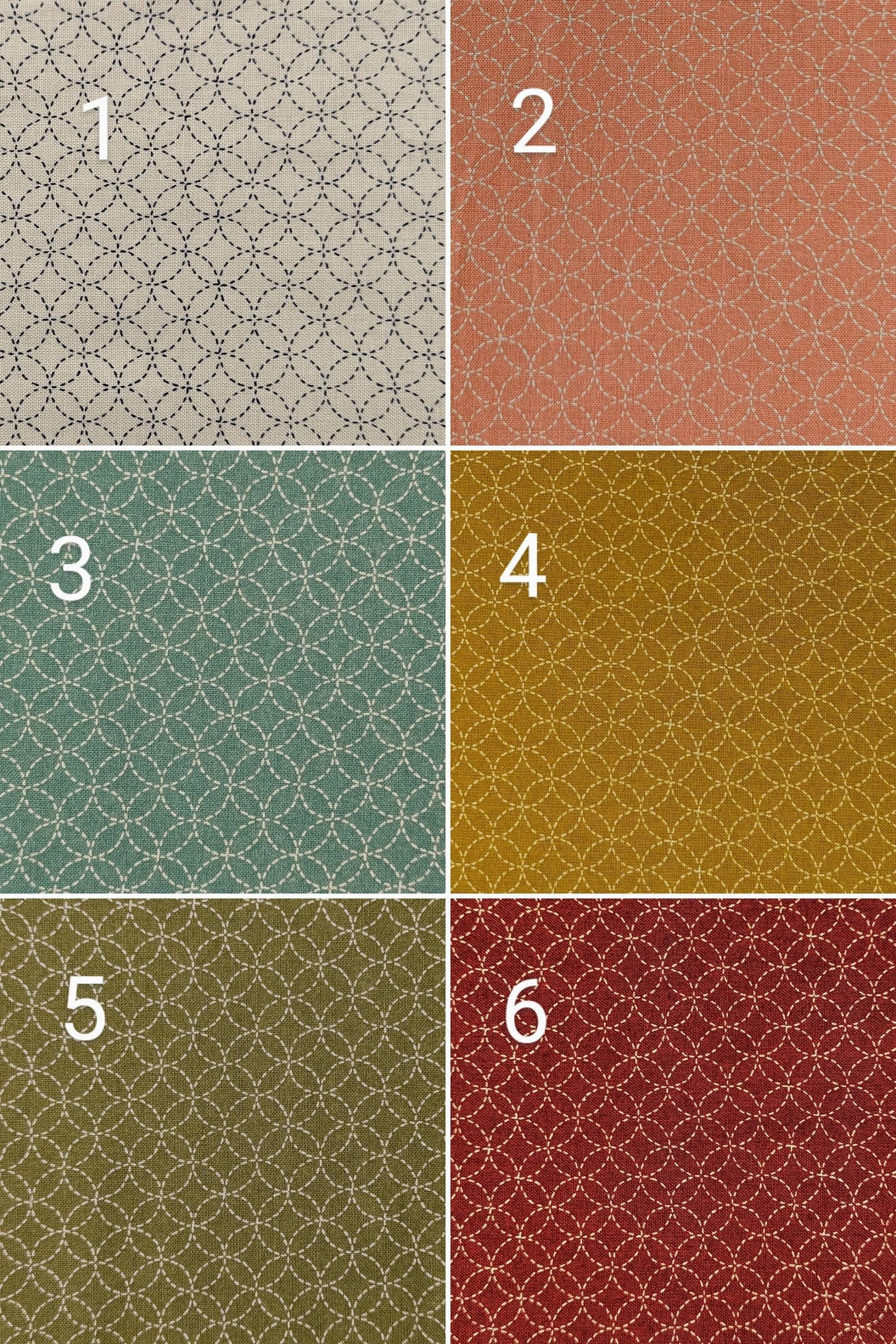 Sevenberry Small Shippo Japanese cotton fabric 88222-11-3 teal