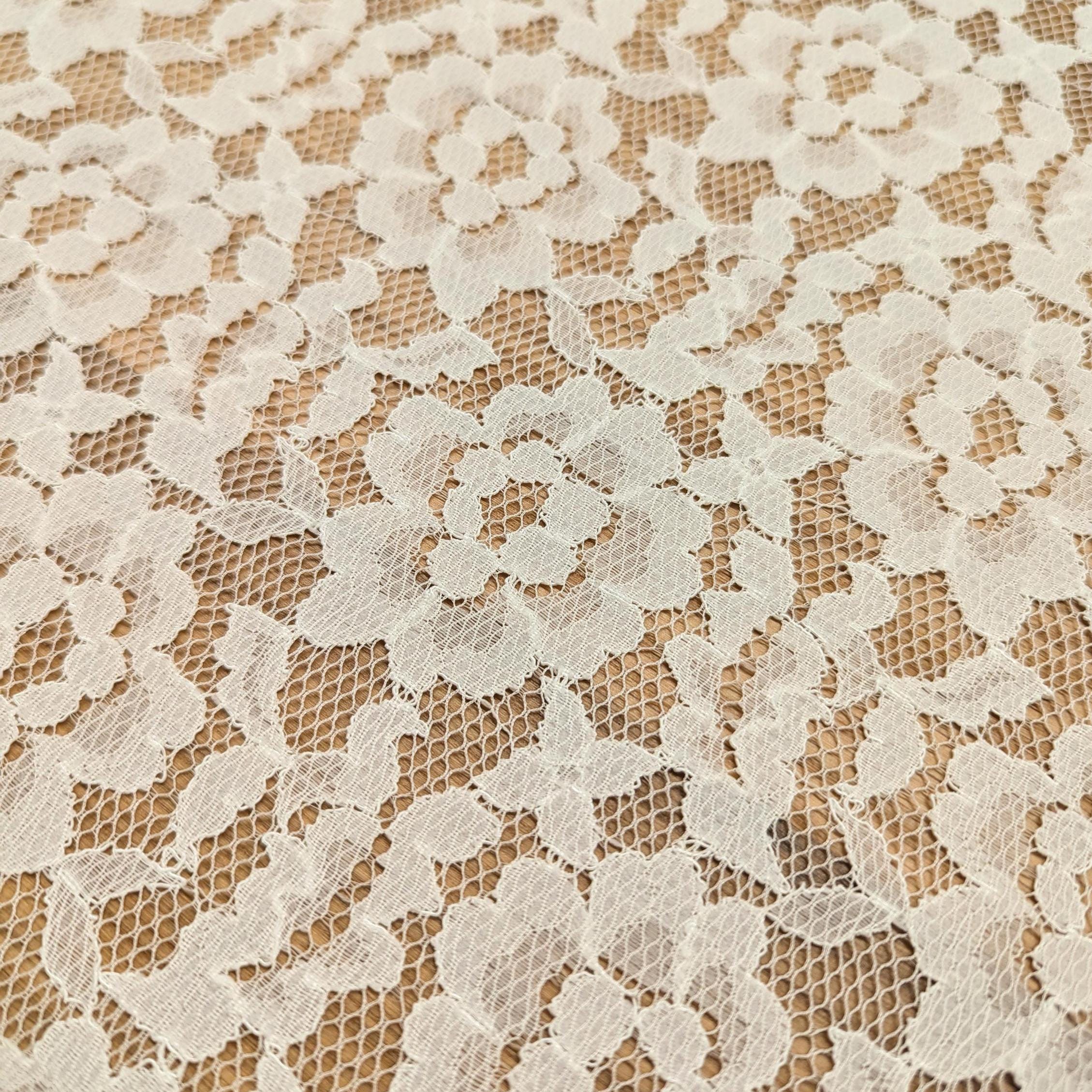 Japanese Flowered Lace 42866-2 white