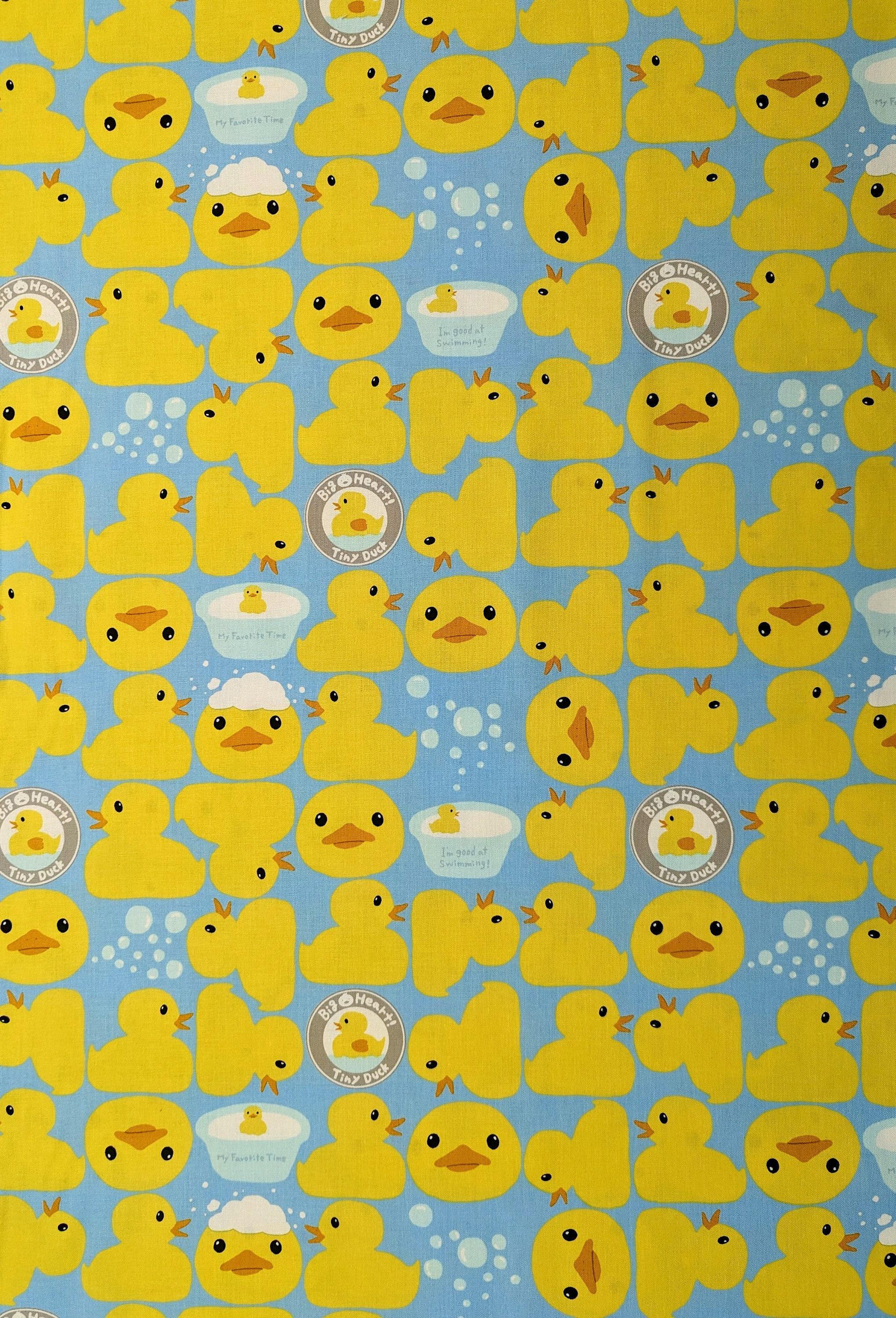 Kobayashi - Ducky Bath Time Oxford Cotton Canvas - Blue
