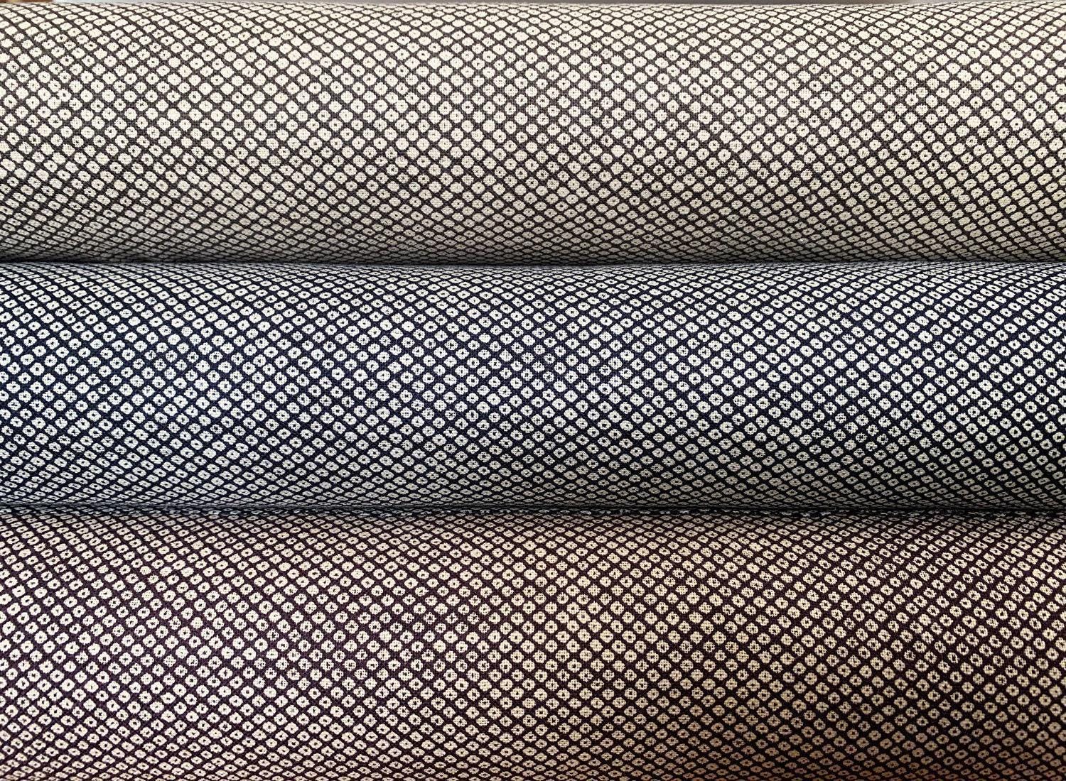 Sevenberry - Kanoko Shibori Print Cotton Fabric - Red Beige